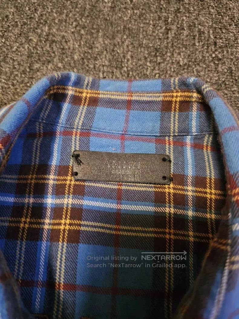 Amiri Amiri Blue Plaid Oversize Shirt. Size US M / EU 48-50 / 2 - 3 Thumbnail