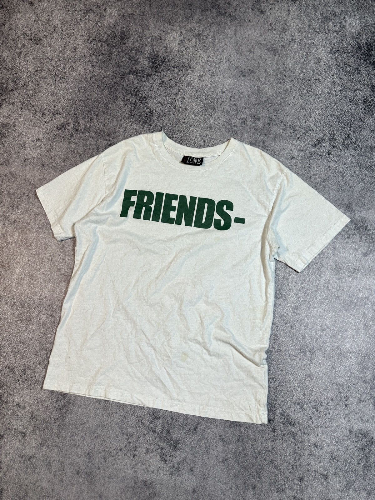 Designer Style Vlone Big Logo Back T-shirt Friends- Streetwear M Size US S / EU 44-46 / 1 - 3 Thumbnail