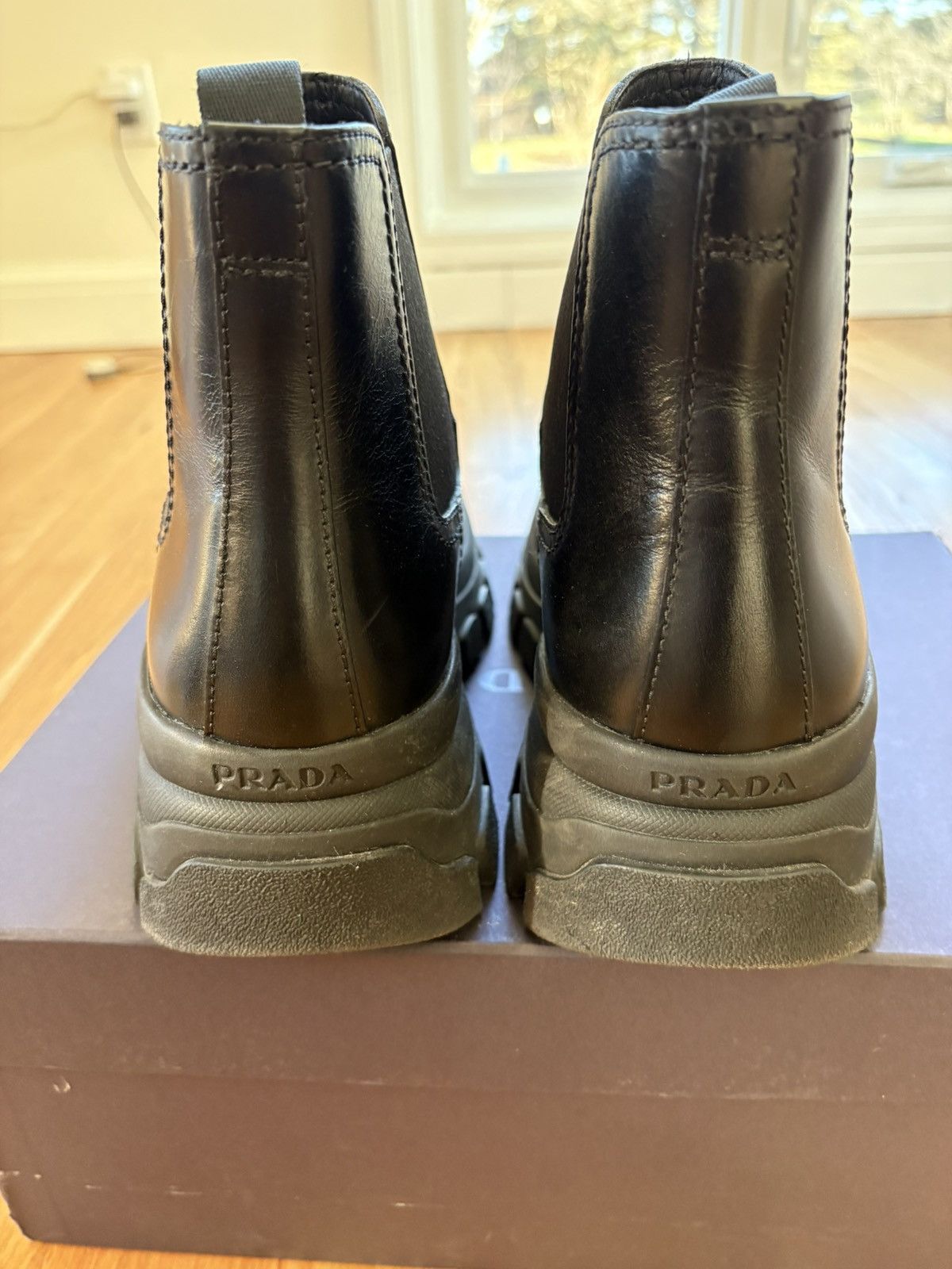 Prada Prada Calzature Uomo 2TG154 Platform Combat Boots UK 9 US 10 Size US 10 / EU 43 - 7 Thumbnail