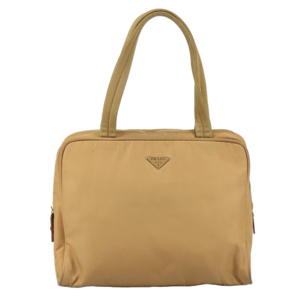 Prada Re-Nylon Beige Synthetic Handbag (Pre-Owned) Size ONE SIZE - 1 Thumbnail