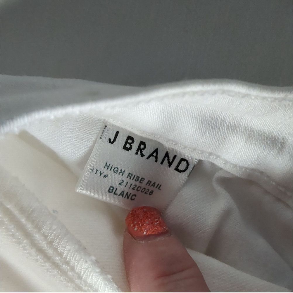 J Brand J brand white high rise rail jeans size 29 Size 30" / US 8 / IT 44 - 4 Thumbnail