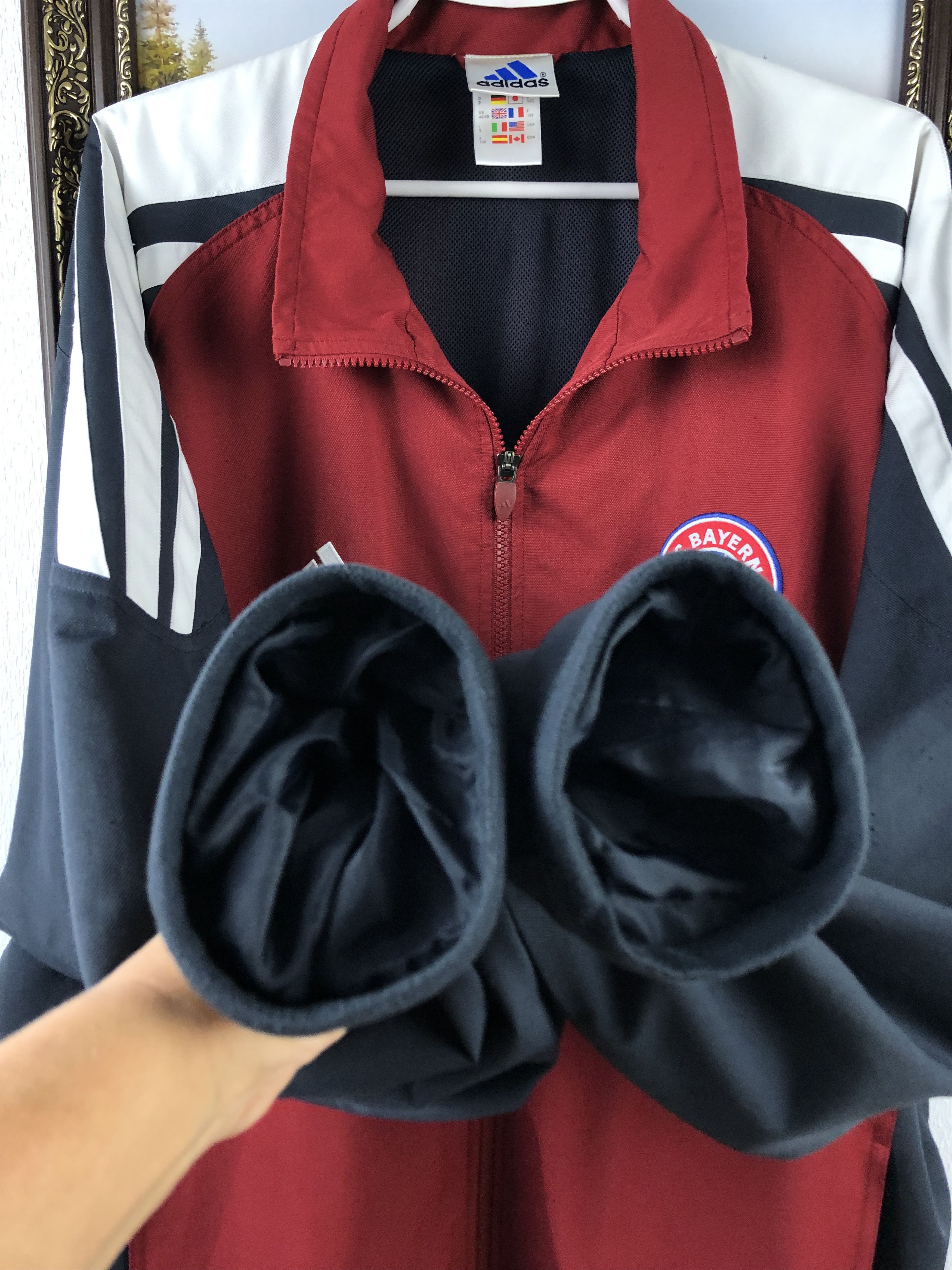 Adidas Vintage Adidas Bayern Munich Football Jacket Track Soccer Size US XXL / EU 58 / 5 - 8 Thumbnail