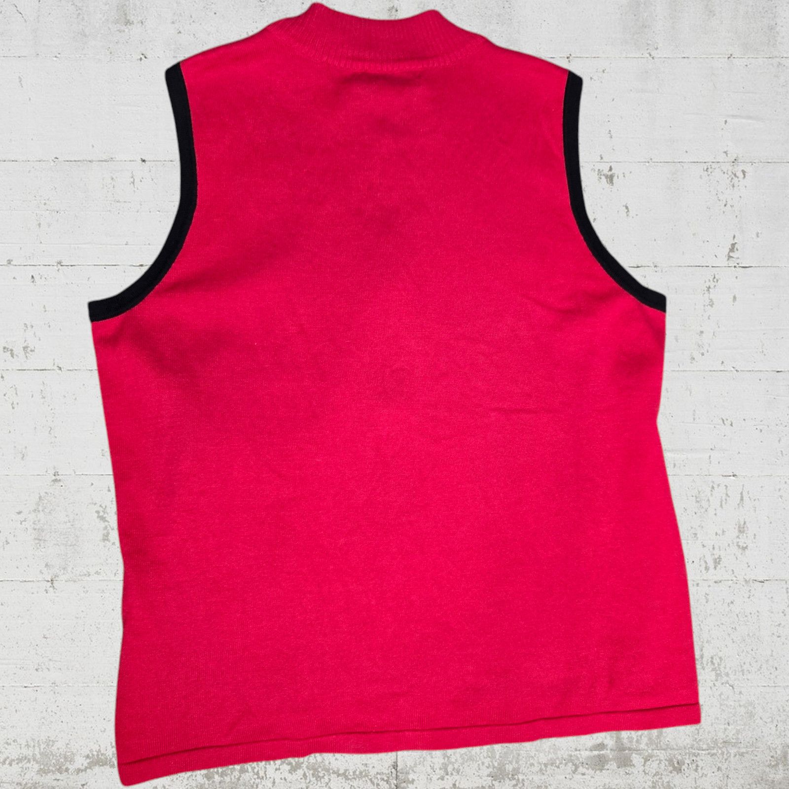 Vintage Y2K Red Snowflake Sweater Vest Size XL Petite Size XL / US 12-14 / IT 48-50 - 8 Thumbnail