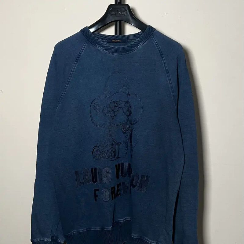Louis Vuitton Louis Vuitton Blue Cotton Men's Sweatshirt 0089 Size US XXL / EU 58 / 5 - 1 Thumbnail