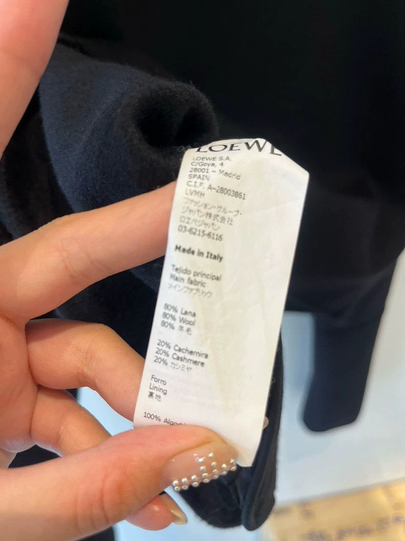 Loewe LOEWE Dark blue coat Size S / US 4 / IT 40 - 4 Thumbnail