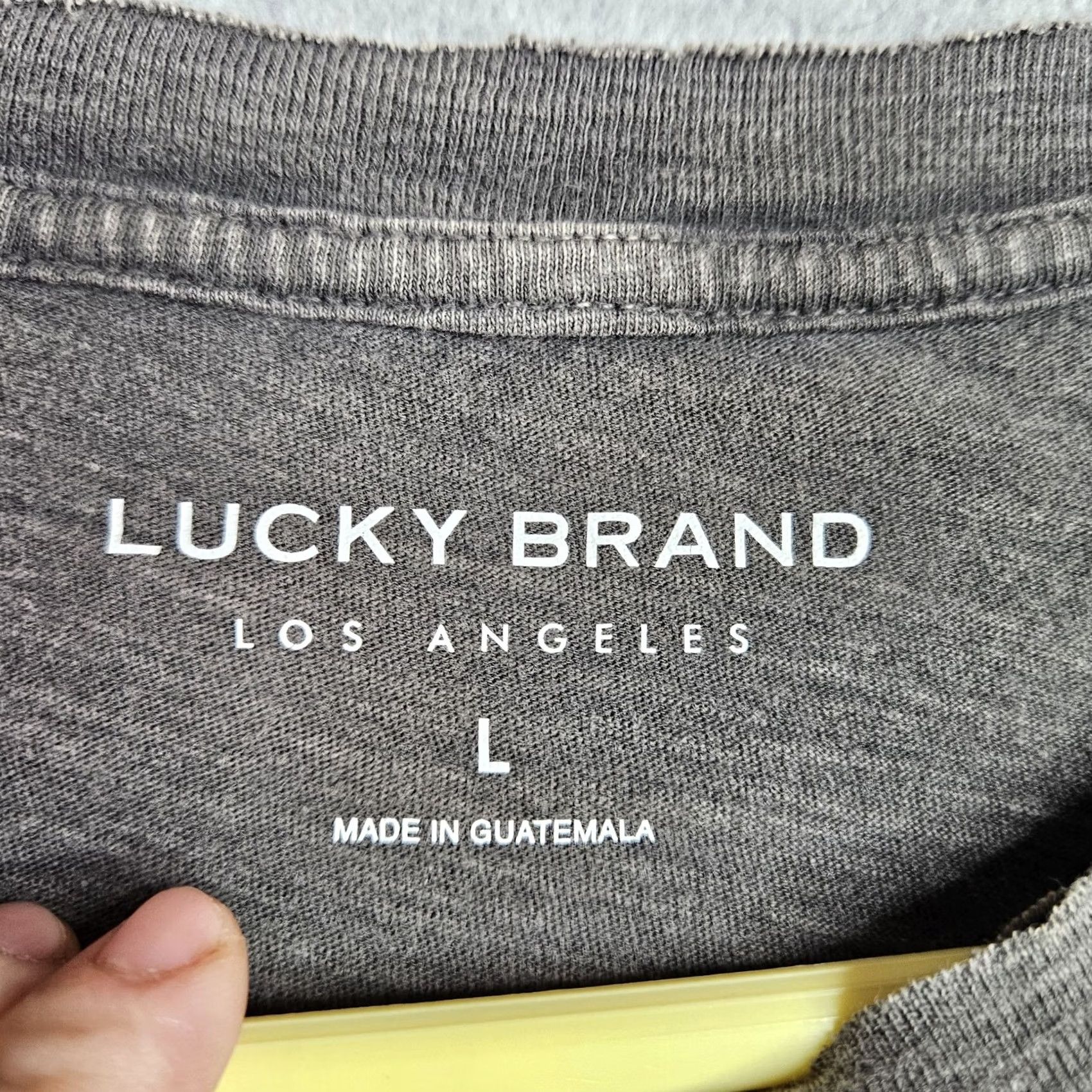 Lucky Brand Lucky Brand Nashville Guitar Graphic Crop Muscle Tank Women’s L Vintage Wash Size L / US 10 / IT 46 - 4 Thumbnail
