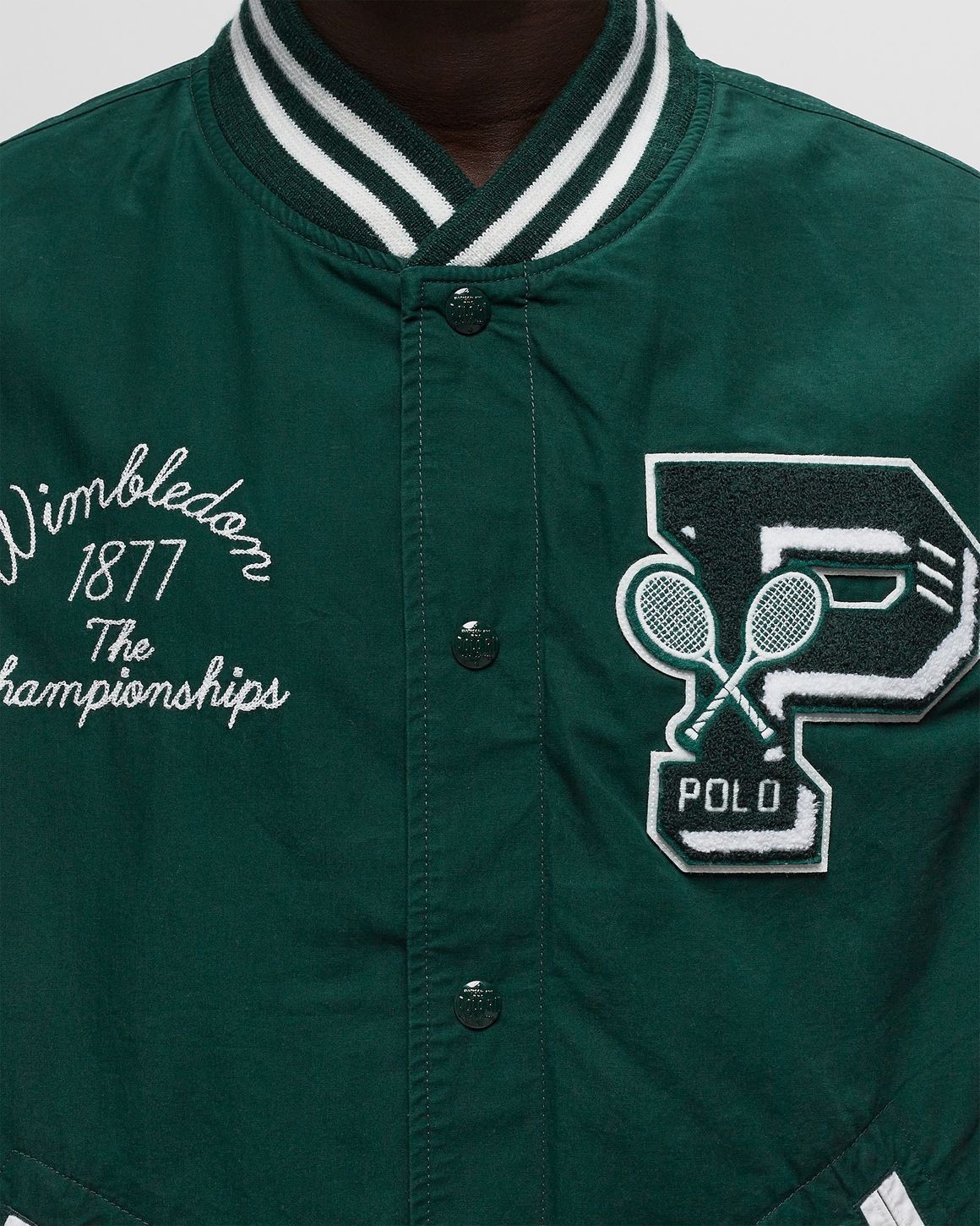 Polo Ralph Lauren Polo Ralph Lauren Tennis Varisty Wimbledon Letterman Jacket Size US XL / EU 56 / 4 - 5 Thumbnail