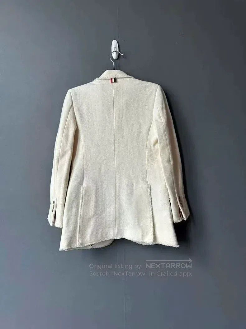 Thom Browne Thom Browne Fringed Striped Blazer Size 36S - 2 Thumbnail