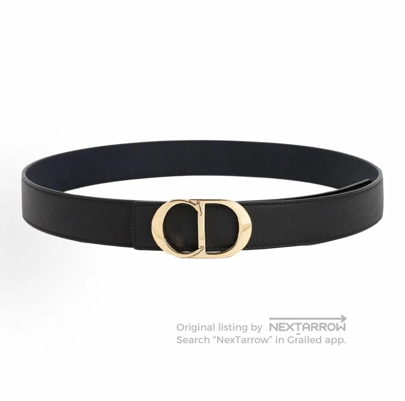 Japanese Brand Dior CD Classic Leather Men's Belt. Size ONE SIZE - 1 Thumbnail