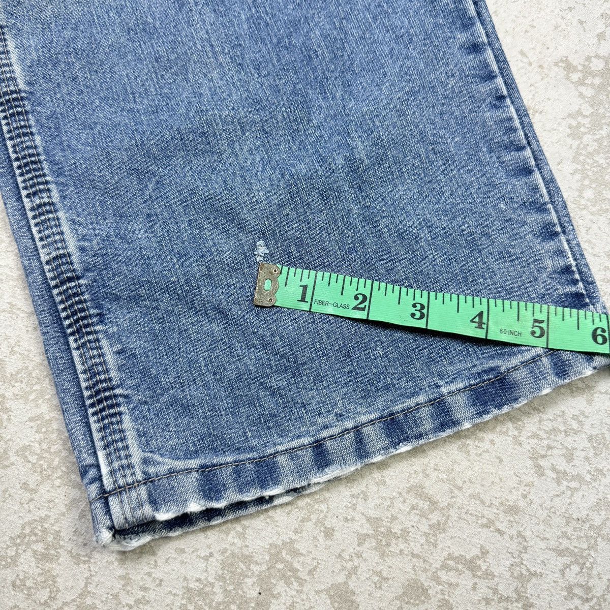Japanese Brand × Wrangler Wrangler Carpenter Washed Blue Jean Size US 39 - 6 Thumbnail