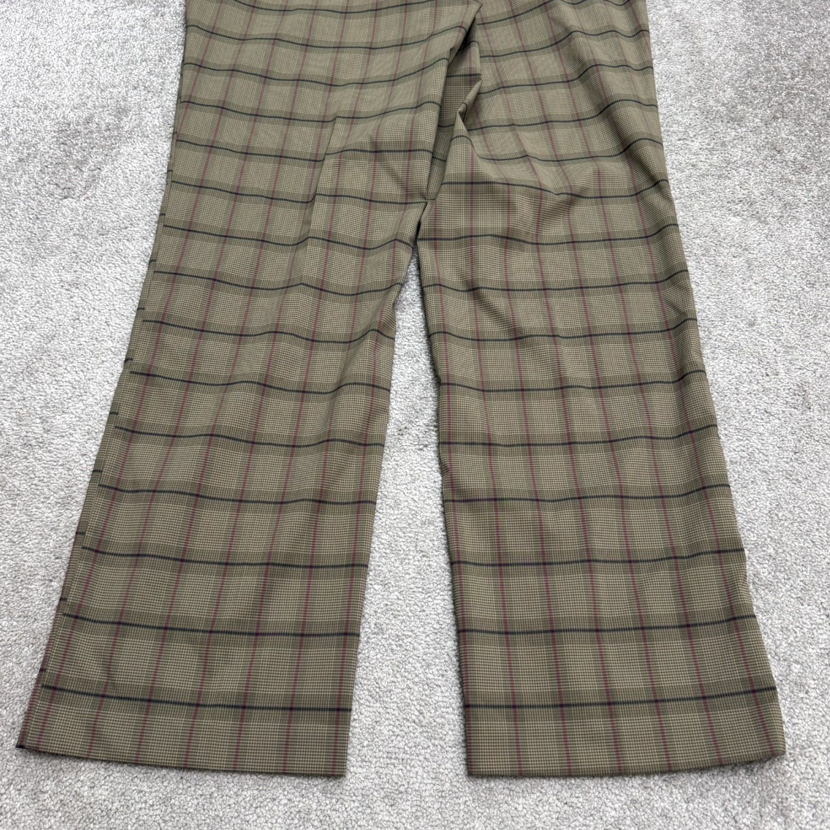 Cutter & Buck Cutter & Buck Drytec Plaid Golf Trouser Pants Womens 36x34 Brown Straight Leg Size 25" / US 0 / IT 36 - 4 Thumbnail