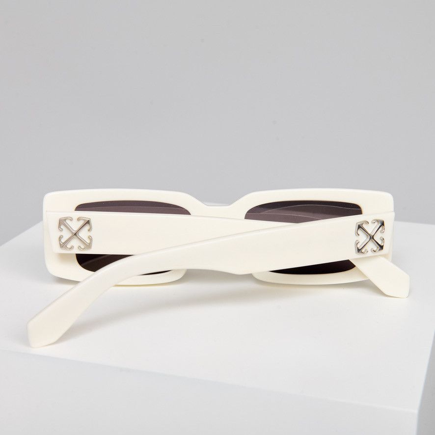 Off-White OFF WHITE ARTHUR WHITE DARK GREY SUNGLASSES Size ONE SIZE - 9 Thumbnail