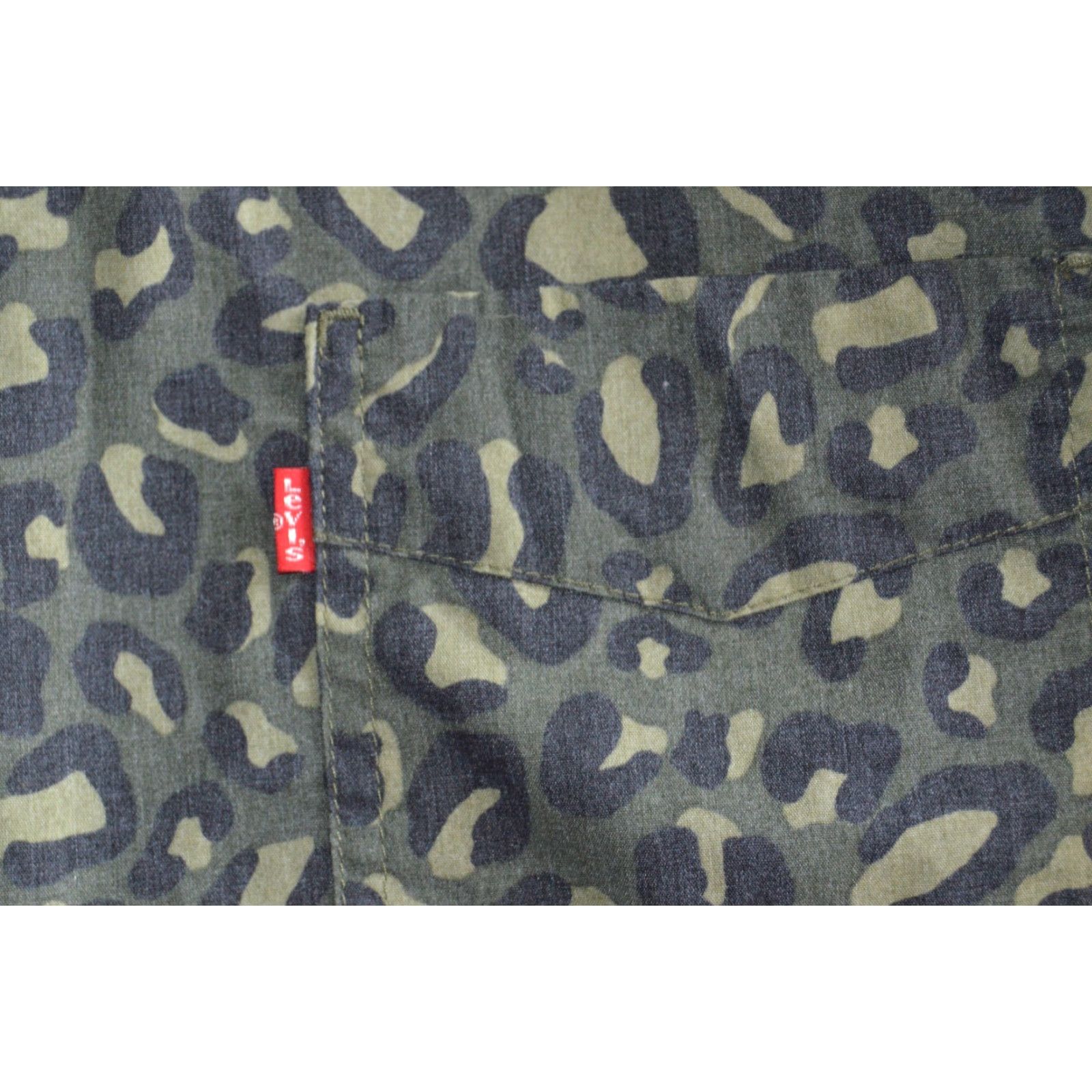 Levi's Levi's Button-Up Shirt Long Sleeve Camo Cotton Blend 2XLT Men Green Oversized Casual Shirt Mens Size US XXL / EU 58 / 5 - 4 Thumbnail