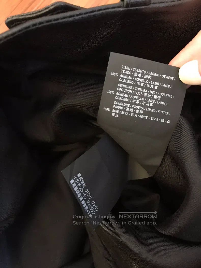 Saint Laurent Paris Saint Laurent Paris Ladies Leather Pants Size 37" - 3 Thumbnail