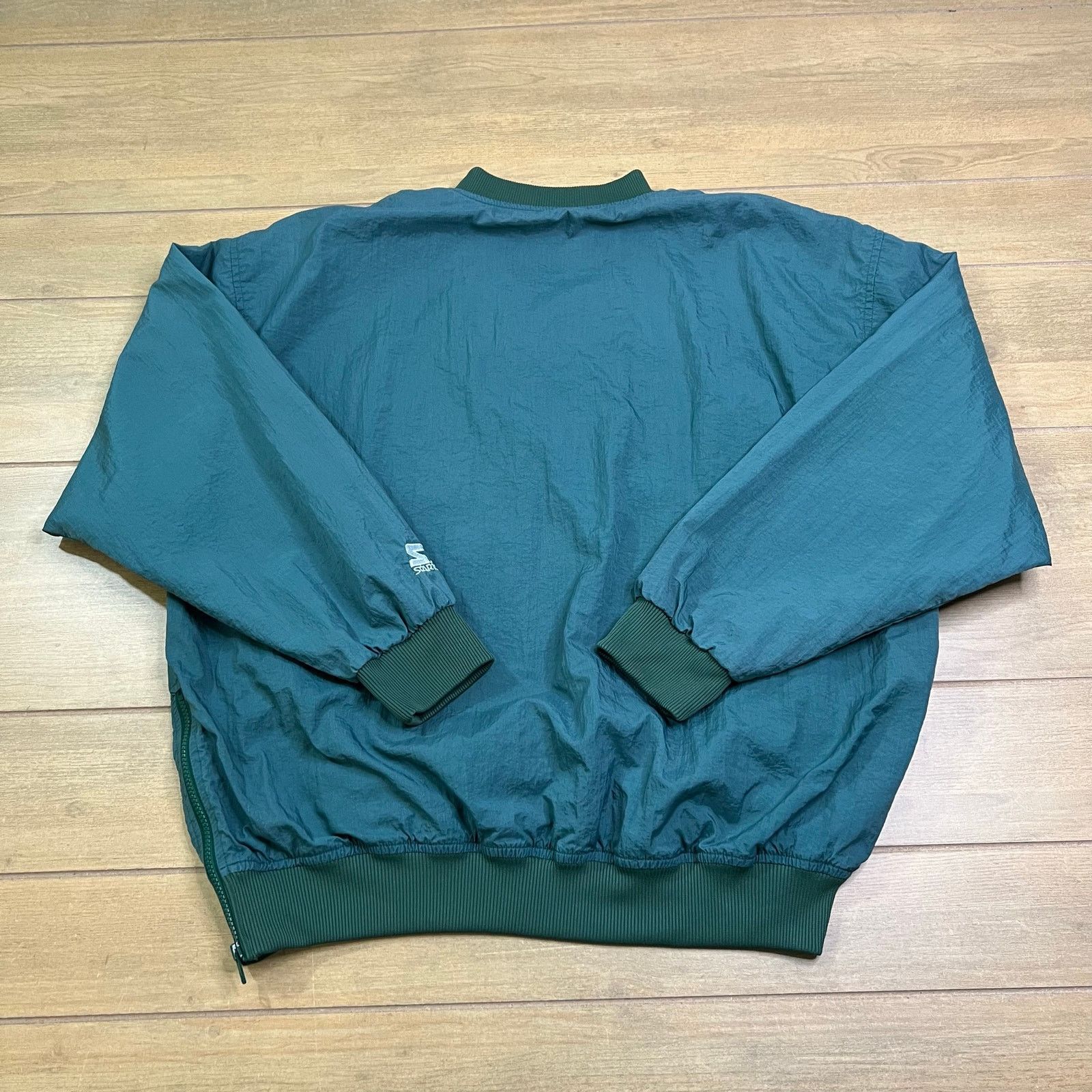 Starter Vintage Starter Pullover Jacket Mens L Green Windbreaker 90s Size US L / EU 52-54 / 3 - 7 Thumbnail