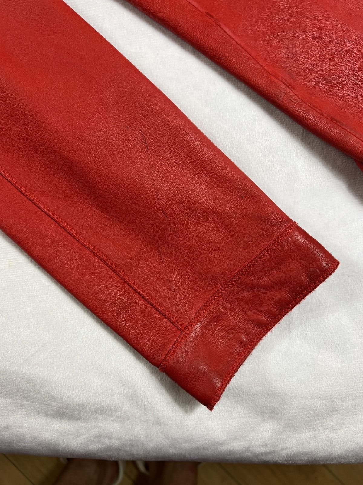 Thierry Mugler Thierry mugler red leather jacket Size US M / EU 48-50 / 2 - 8 Thumbnail