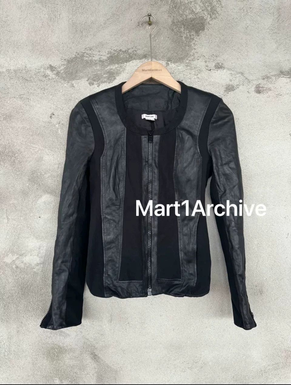 Helmut Lang Helmut Lang Fitted Leather Jacket Size S / US 4 / IT 40 - 1 Thumbnail