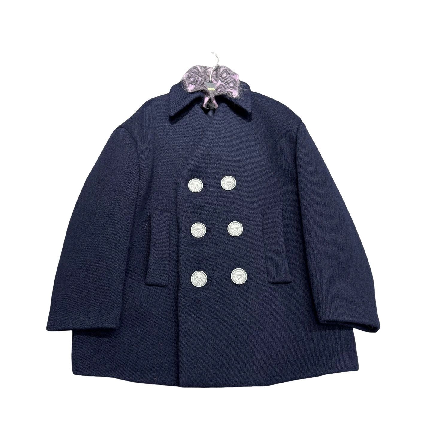 Prada Prada Mohair Collar Double Breasted Coat L Size US L / EU 52-54 / 3 - 1 Thumbnail