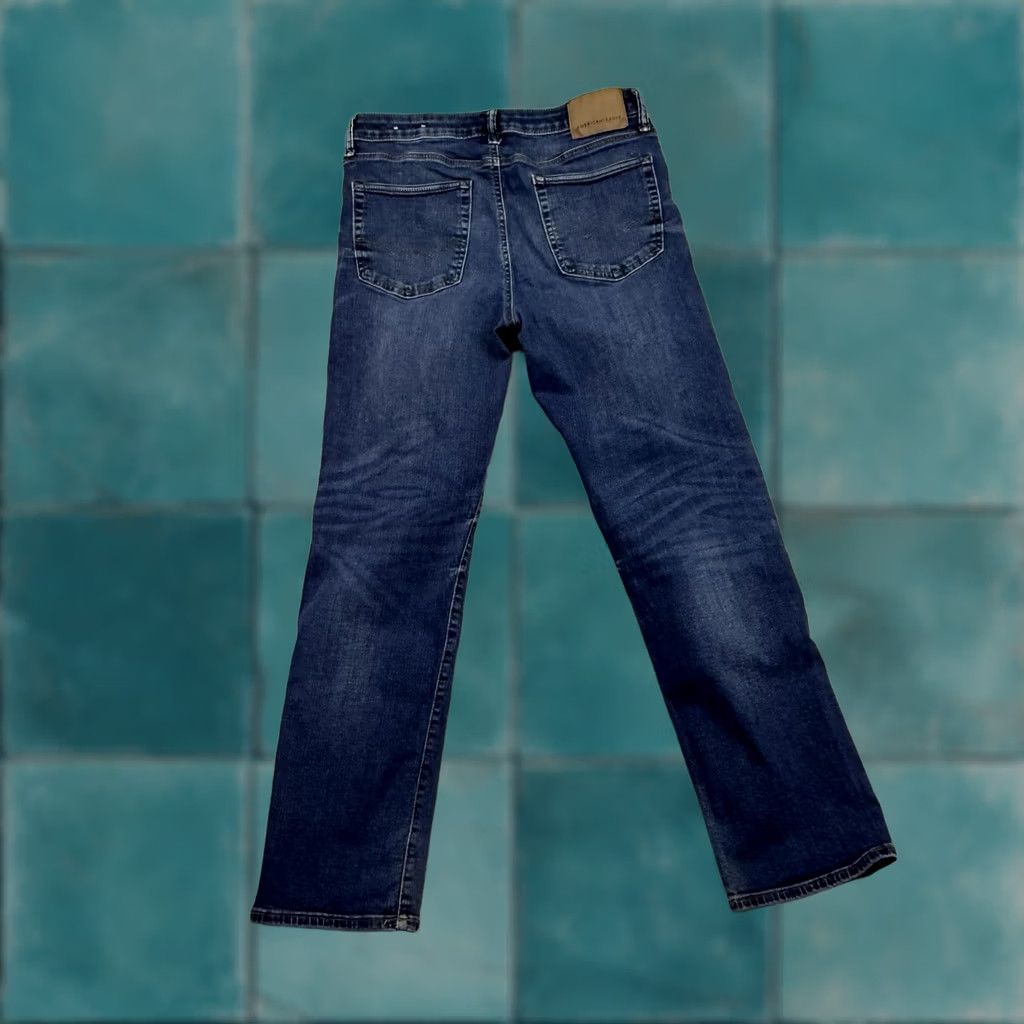 American Eagle Outfitters American Eagle Jeans Mens 32x32 Straight Blue Cotton Pants Dark Wash Size US 32 / EU 48 - 1 Thumbnail