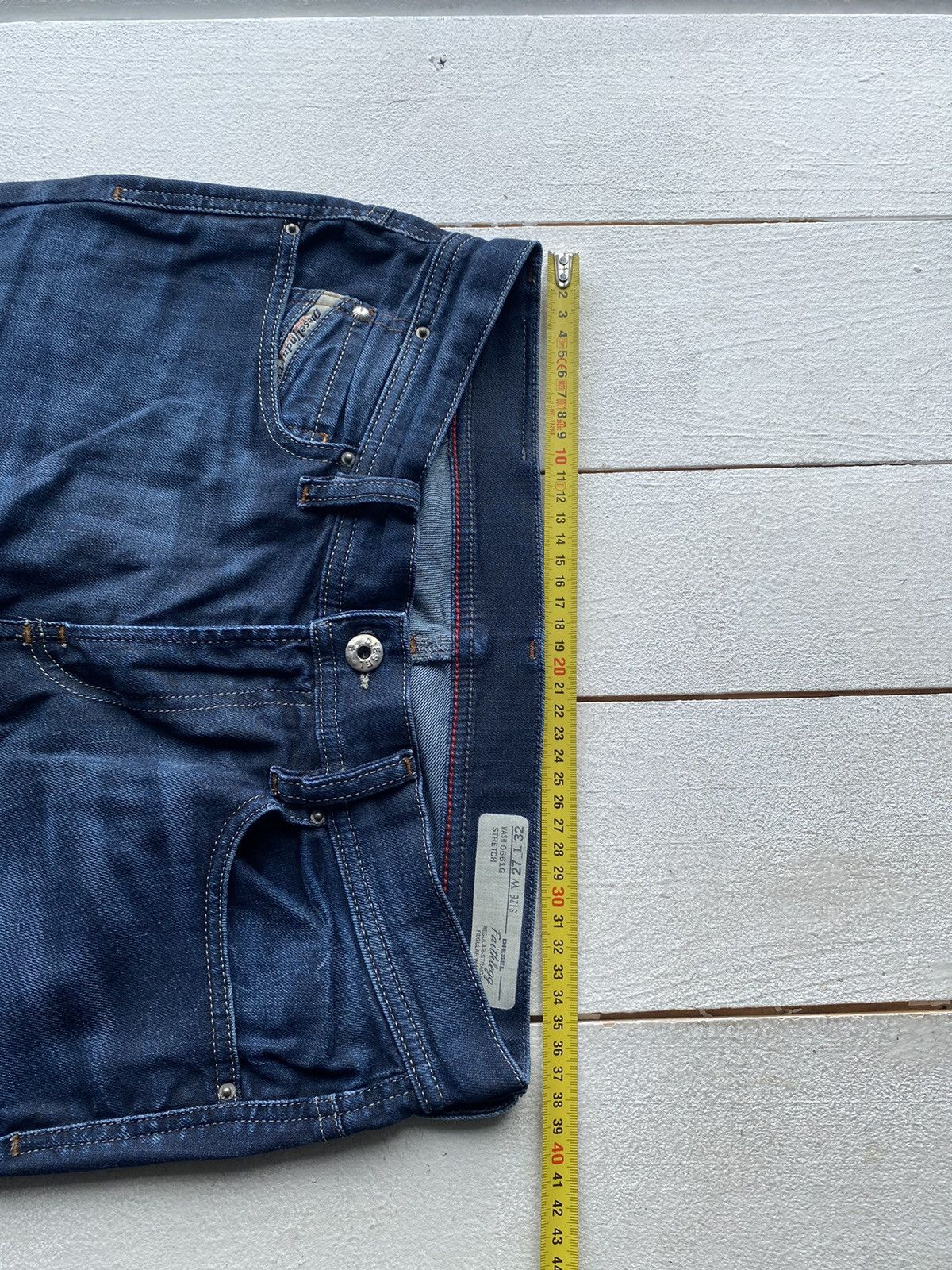 Designer × Diesel × Vintage 🔥Punk Emo Goth Diesel Regular Straight Blue Women Jeans rare Size 27" / US 4 / IT 40 - 9 Thumbnail