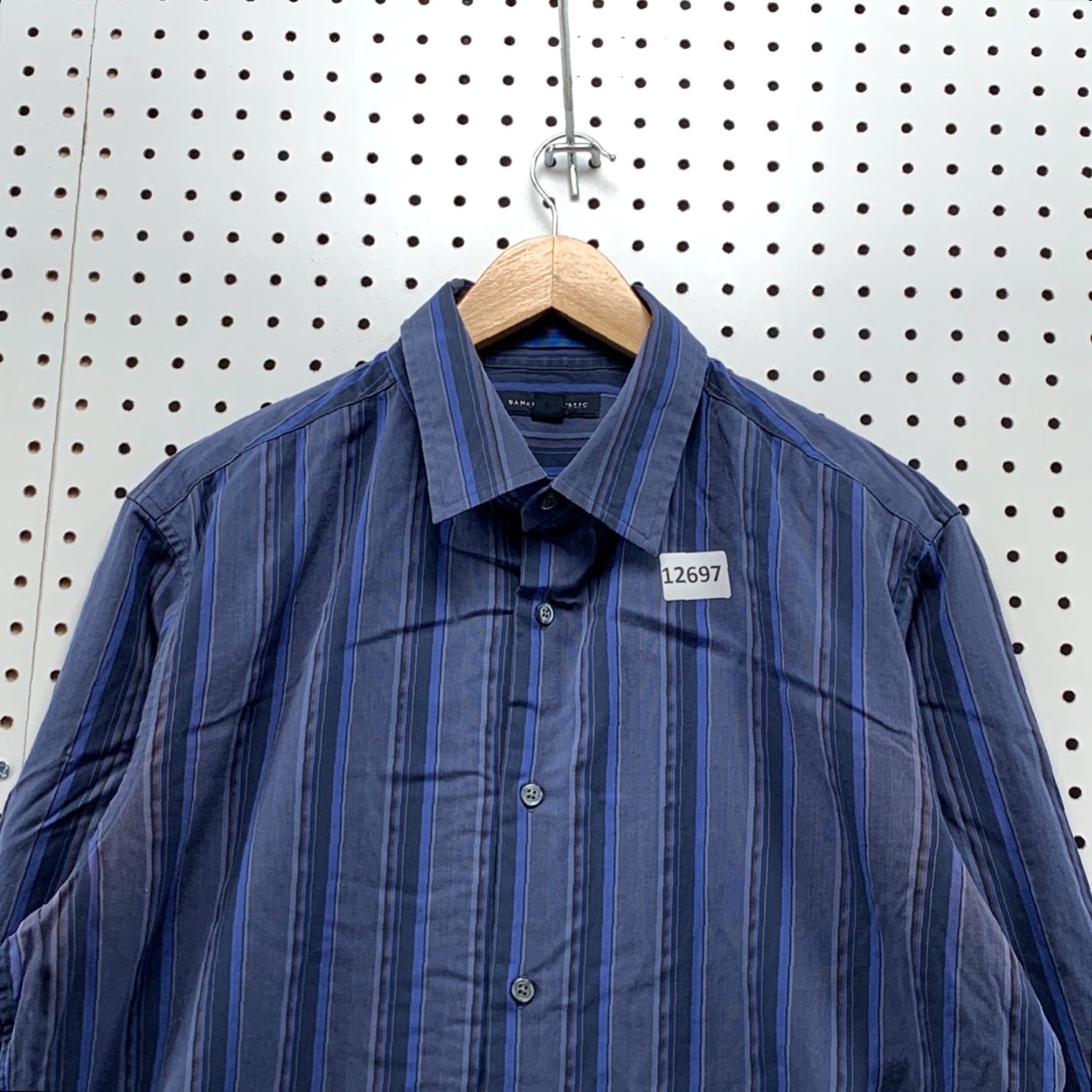 Banana Republic Banana Republic Button-Up Shirt Mens M Long Sleeve Blue Striped Casual Business Shirt Size US L / EU 52-54 / 3 - 2 Thumbnail