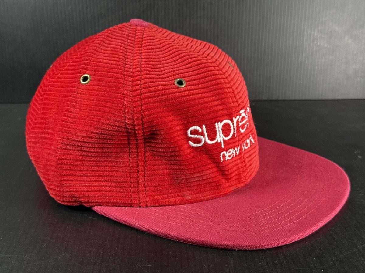 Supreme SUPREME FW16 CORDUROY CLASSIC LOGO 6 PANEL RED HAT BRAND NEW Size ONE SIZE - 2 Thumbnail