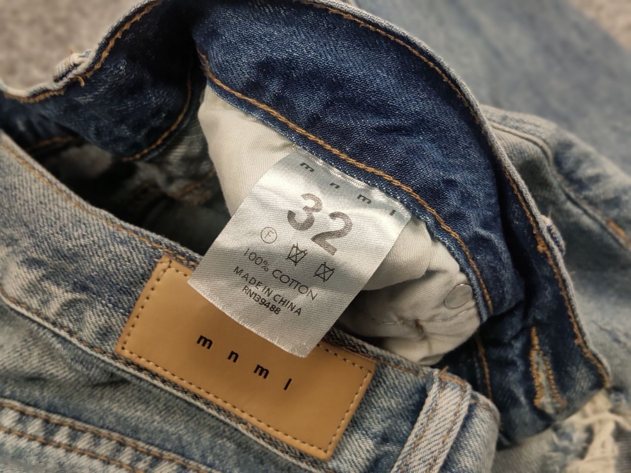 MNML Mnml Design Distressed Denim Jeans Y2K Vintage Japan Style Size US 32 / EU 48 - 16 Thumbnail