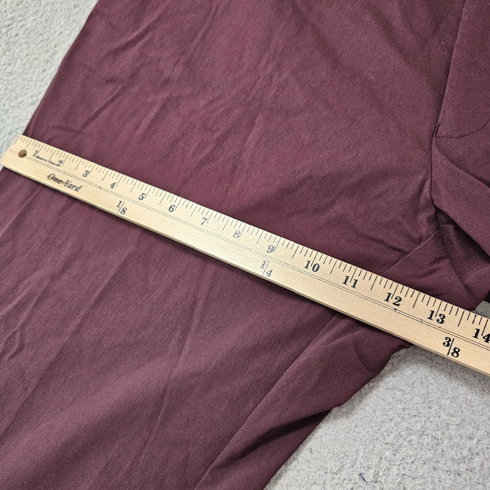 Tommy Hilfiger Tommy Hilfiger Pants Mens 40x34 Burgundy THFlex Tate Stretch Dress TTEAPH1A0151 Size US 40 / EU 56 - 6 Thumbnail