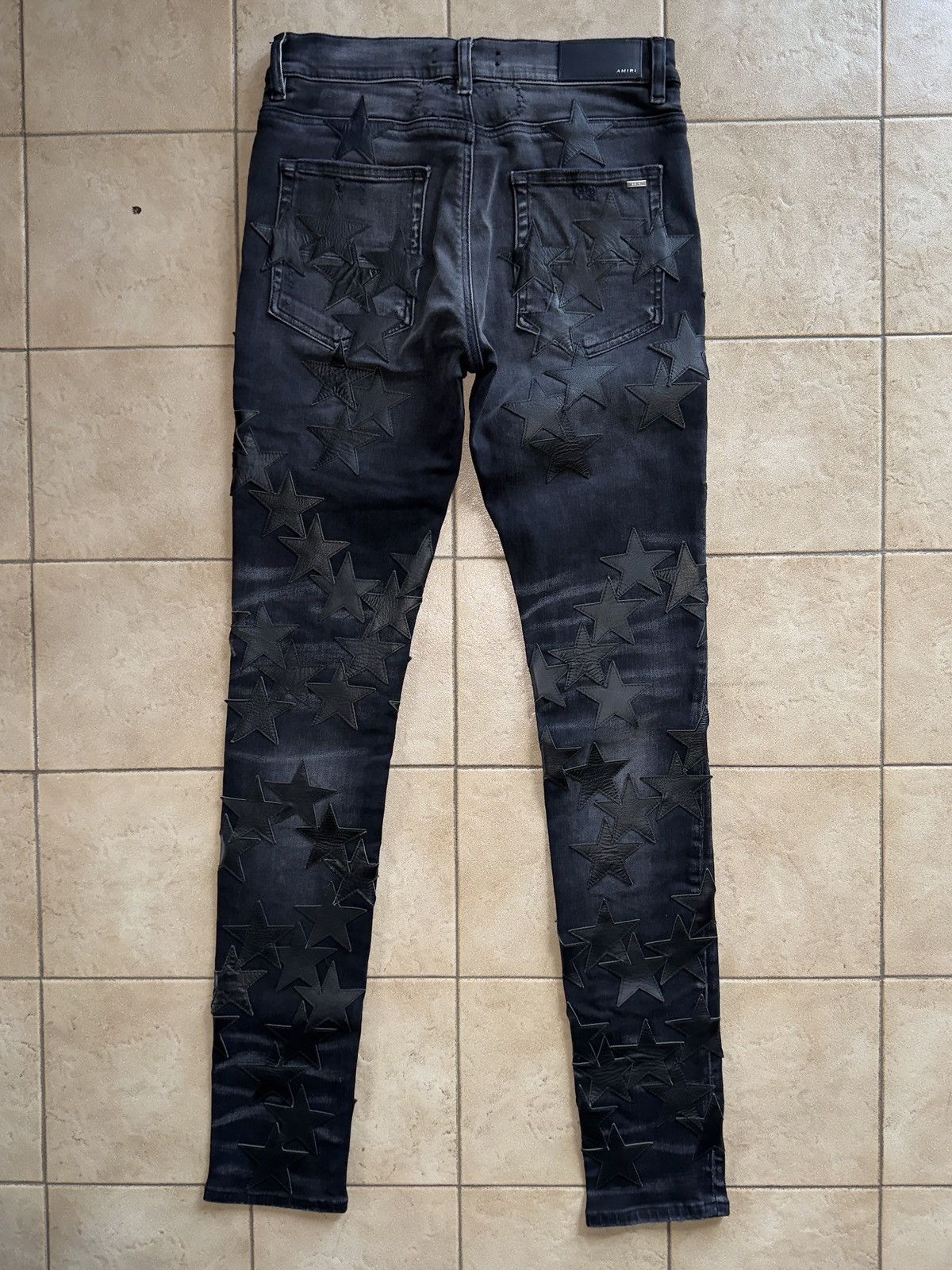 Amiri Amiri Chemist leather star aged jeans Size US 30 / EU 46 - 10 Thumbnail