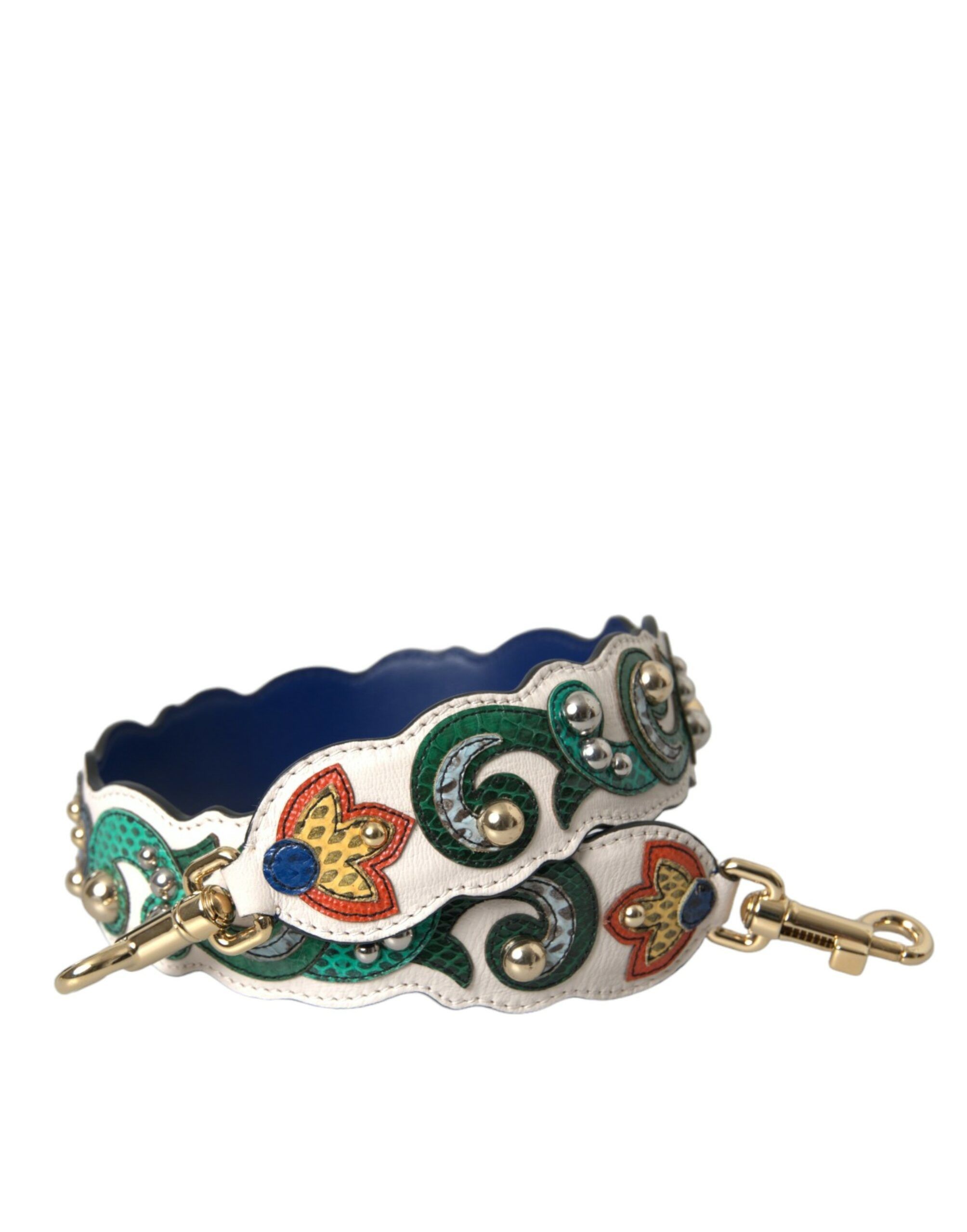 Dolce & Gabbana White Leather Handbag Belt Accessory Shoulder Women's Strap Size ONE SIZE - 1 Thumbnail