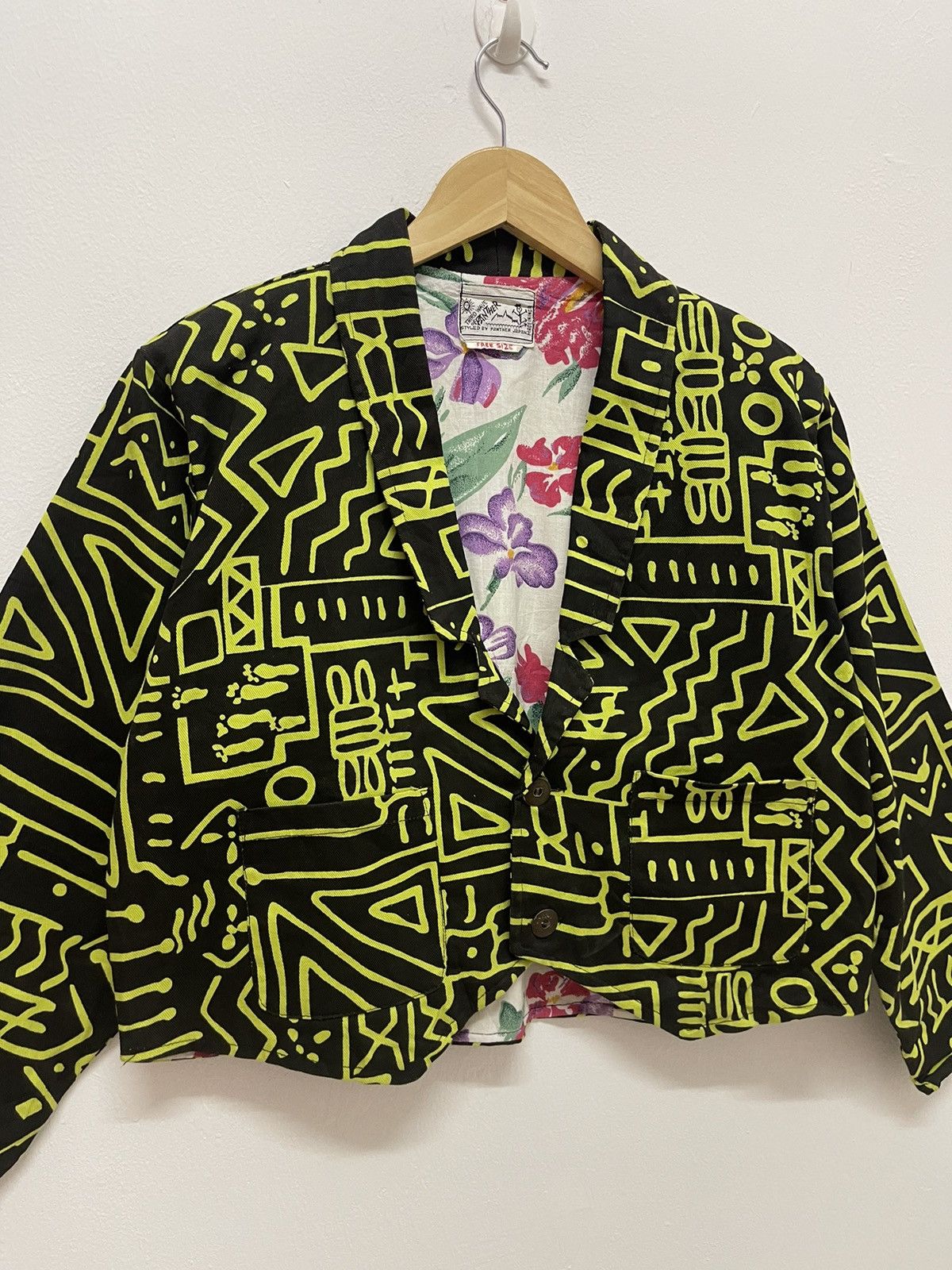 Japanese Brand VINTAGE PANTHER JAPAN ARTS MOTIFS CROP JACKET Size US M / EU 48-50 / 2 - 2 Thumbnail