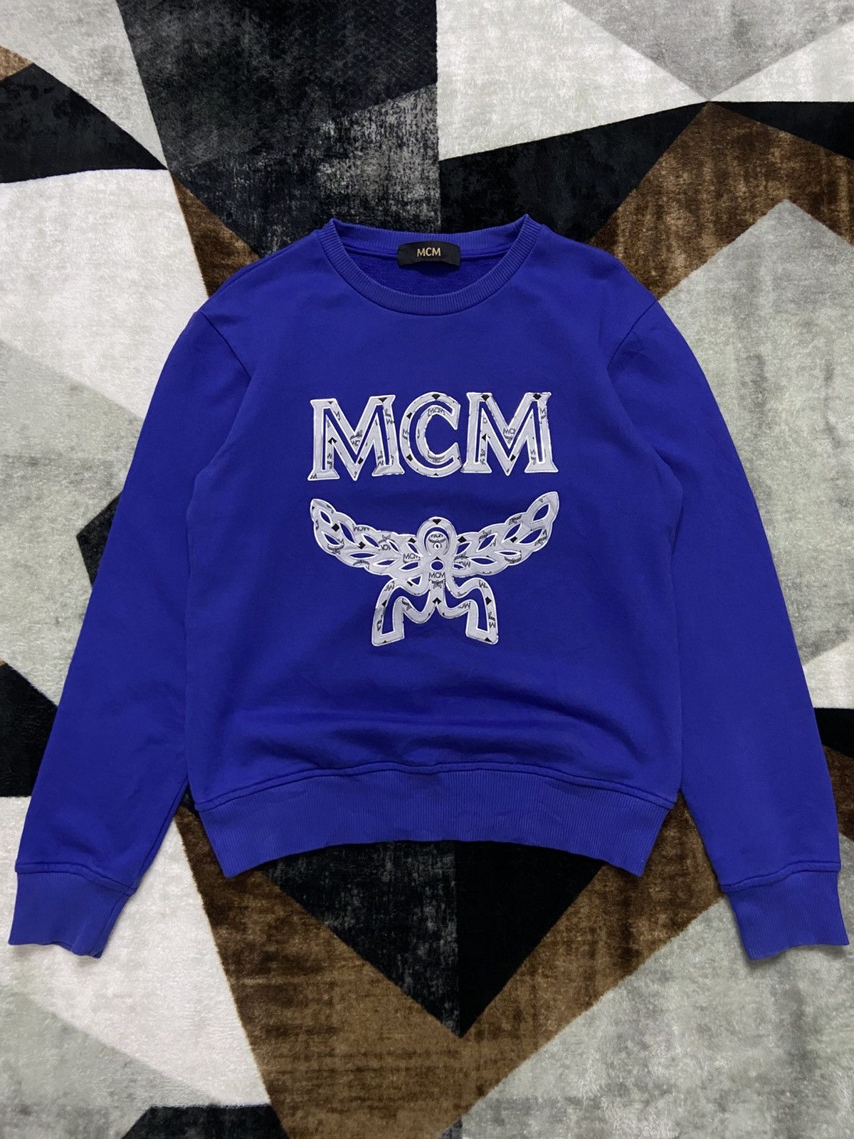 MCM MCM Luxury Metallic Logo Silver Winged Emblem Sweatshirts Size US S / EU 44-46 / 1 - 2 Thumbnail