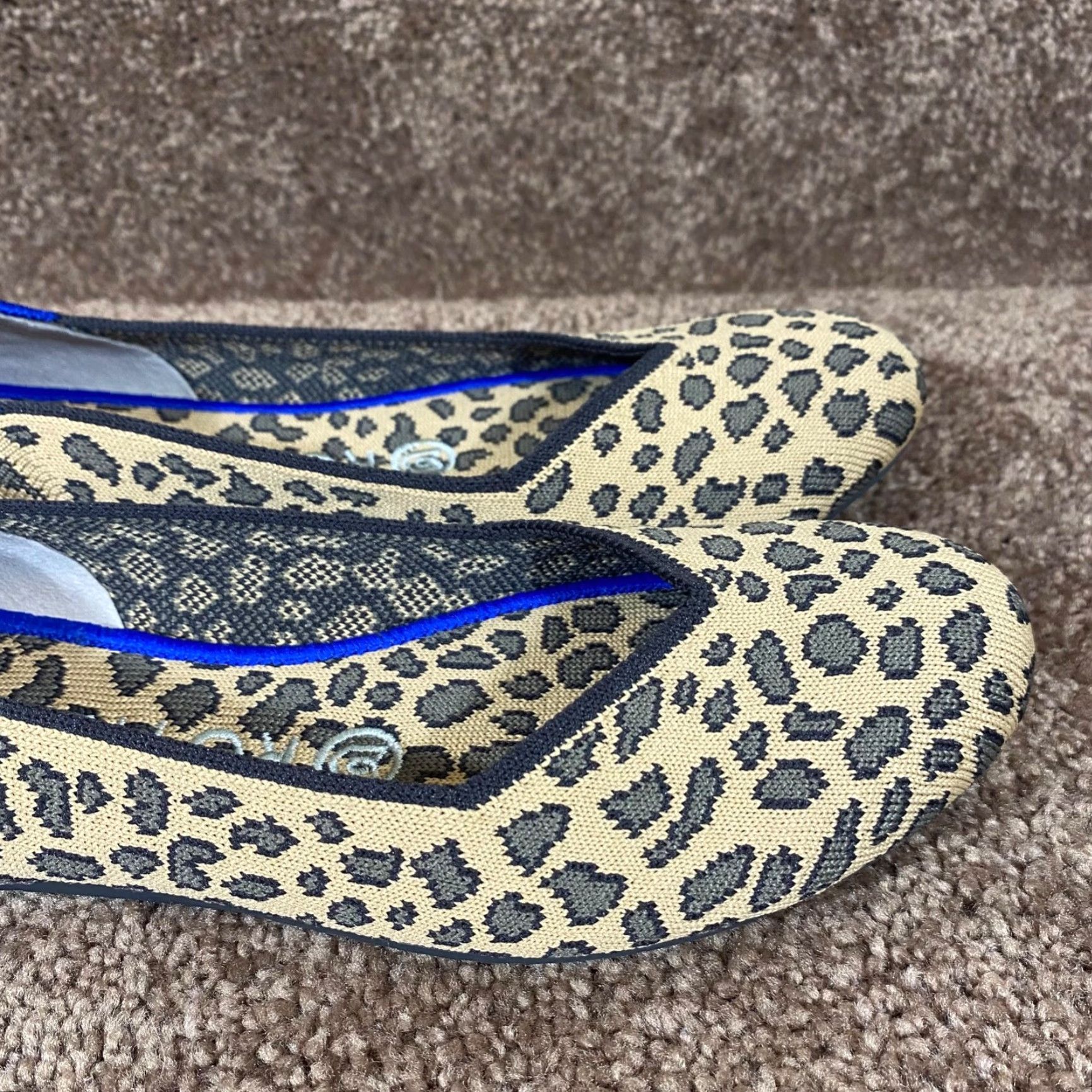Rothy's Rothy’s Womens Ballet Flats Size 6.5 Cheetah Leopard Round Toe Slip On Fashion Workwear Size US 6.5 / IT 36.5 - 3 Thumbnail