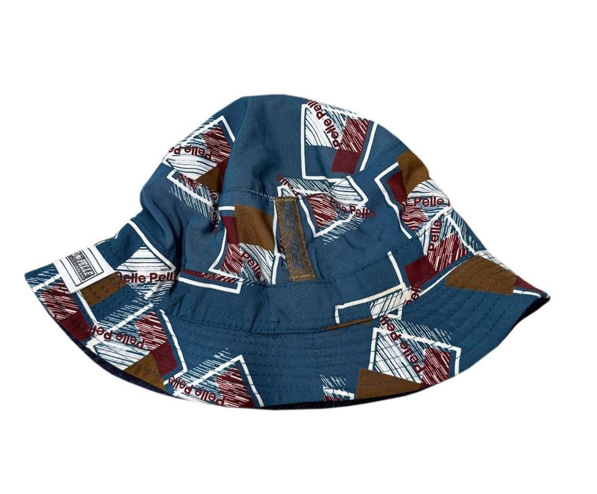 Pelle Pelle Vintage Pelle Pelle Blue Reversible Bucket Hat NWT Size ONE SIZE - 1 Thumbnail