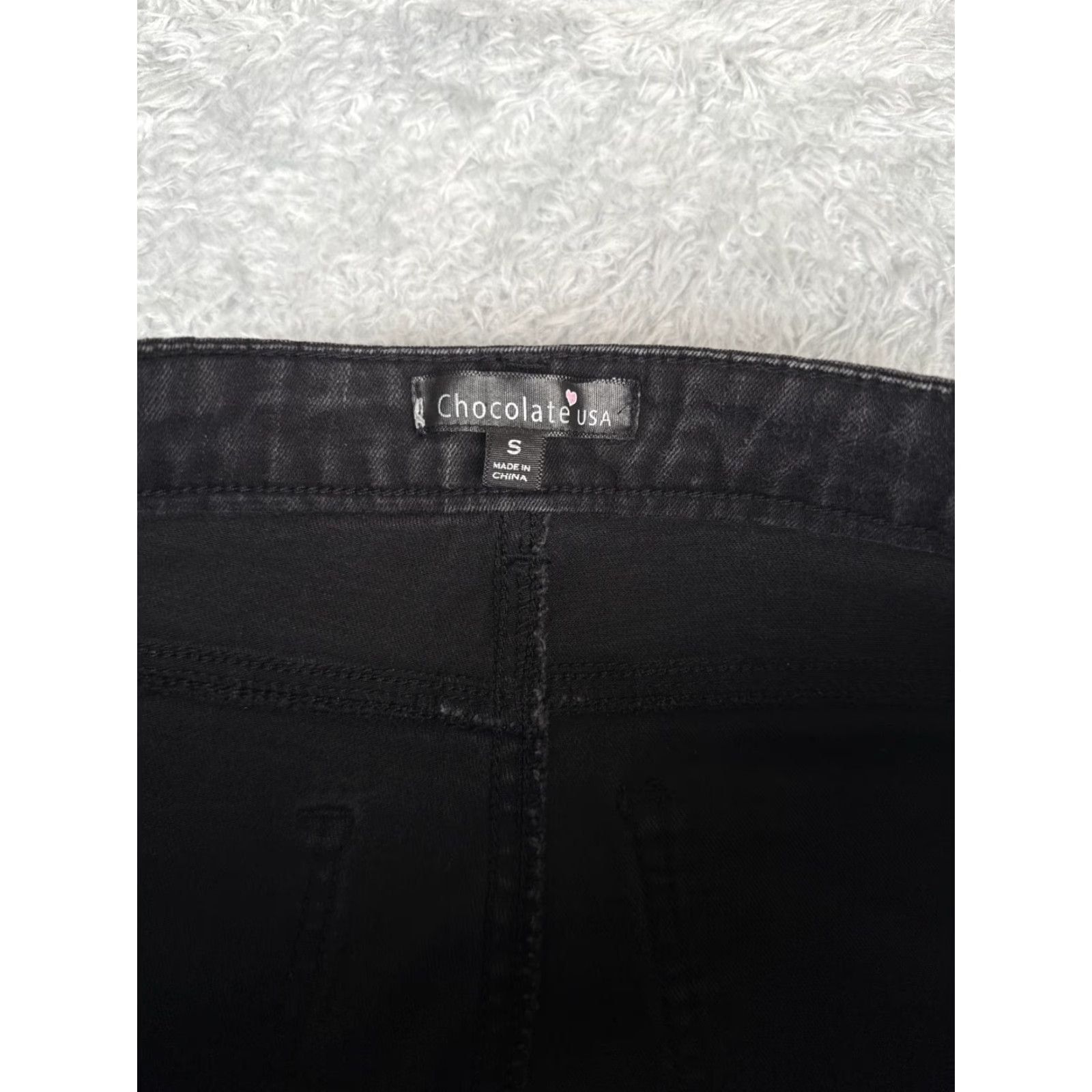 Vintage Dollhouse Womens Jeans Slim Fit Black Skinny Cargo 26x25 Size 26" / US 2 / IT 38 - 6 Thumbnail
