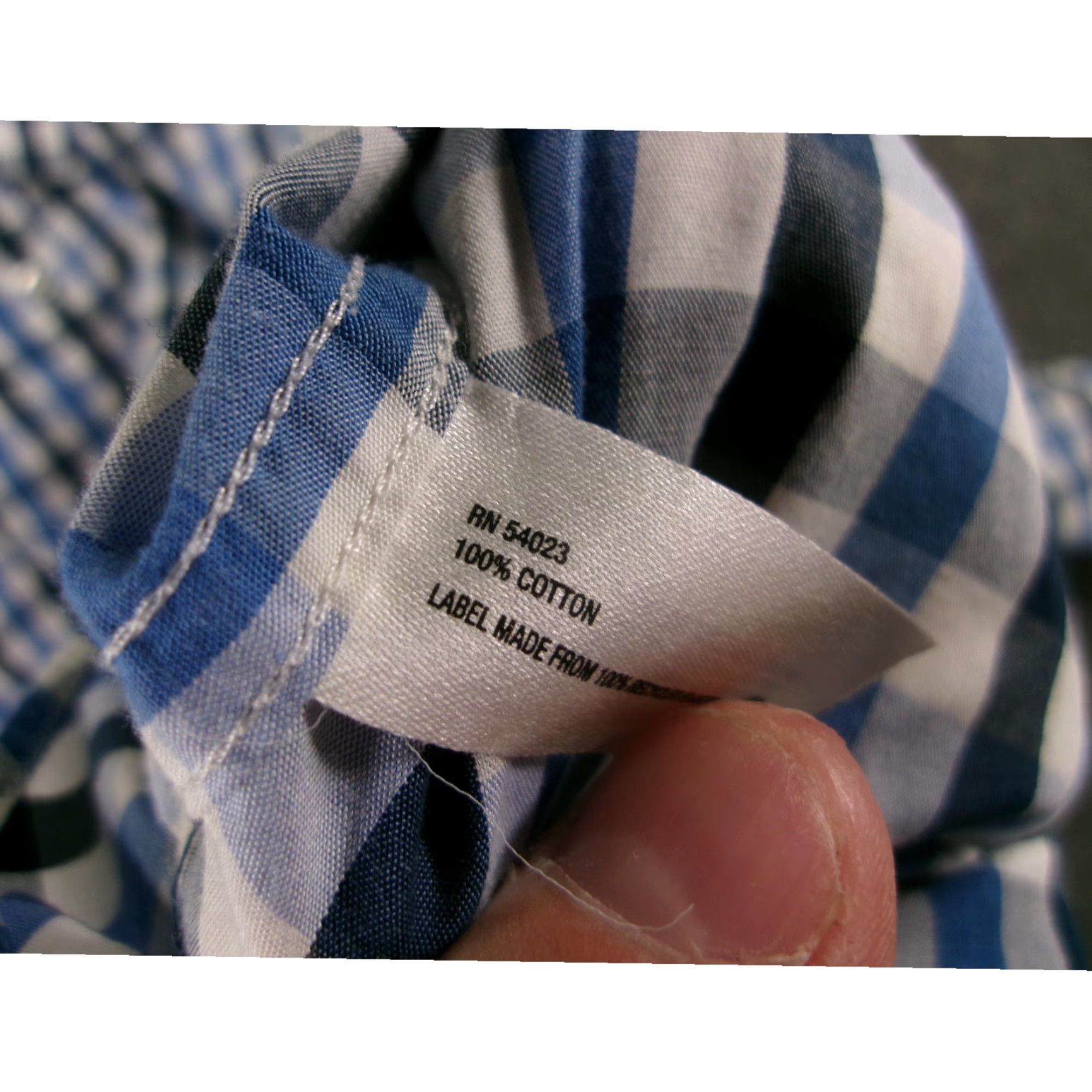Gap VINTAGE GAP Dress Shirt Men XL Blue Plaid Non-Iron Business Casual Office Wear Size US XL / EU 56 / 4 - 7 Thumbnail