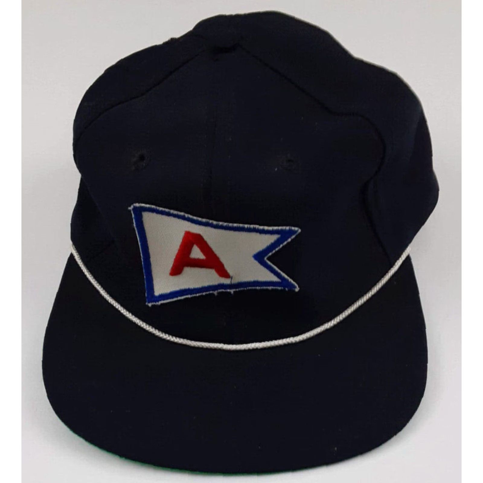 New Era VINTAGE New Era Pro Model Yachting Club Hat A-Flag USA Made Navy Snapback Mens Adjustable Cap Size ONE SIZE - 2 Thumbnail