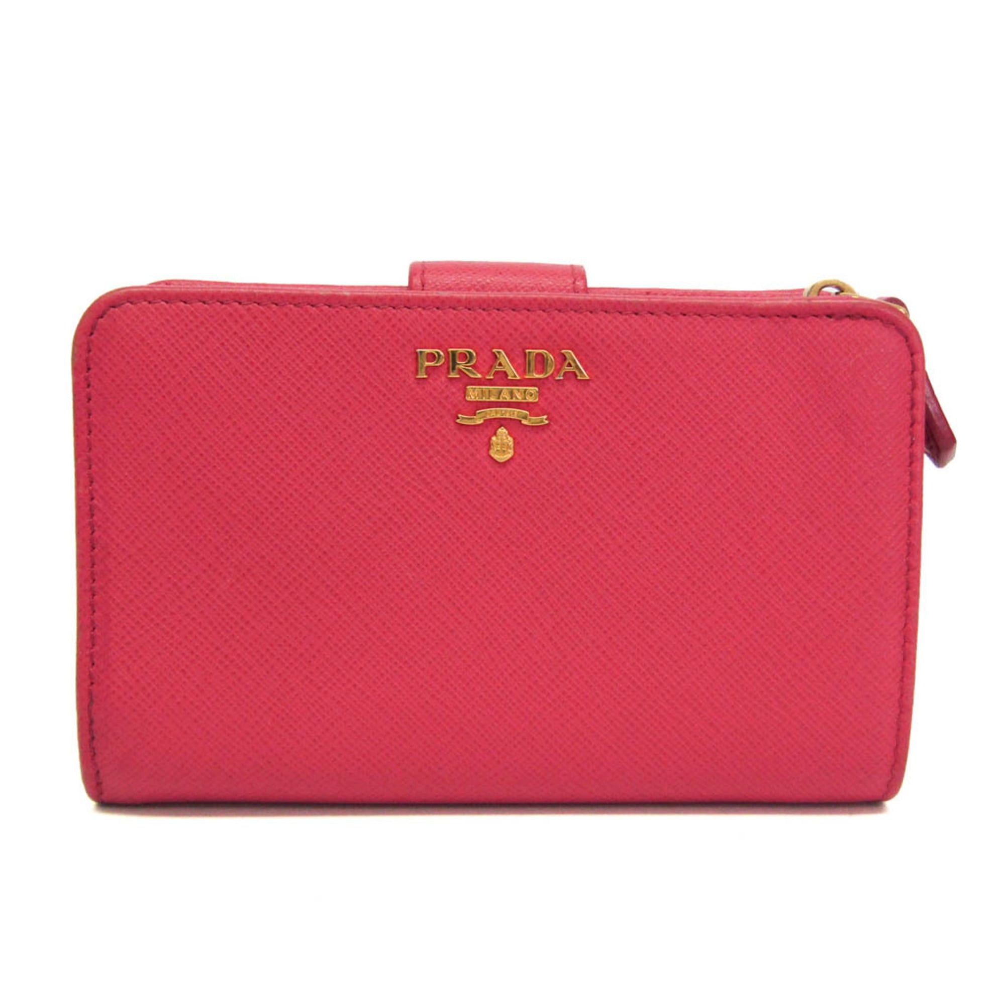 Prada Prada Tab Bifold Wallet Saffiano Leather Size ONE SIZE - 1 Thumbnail