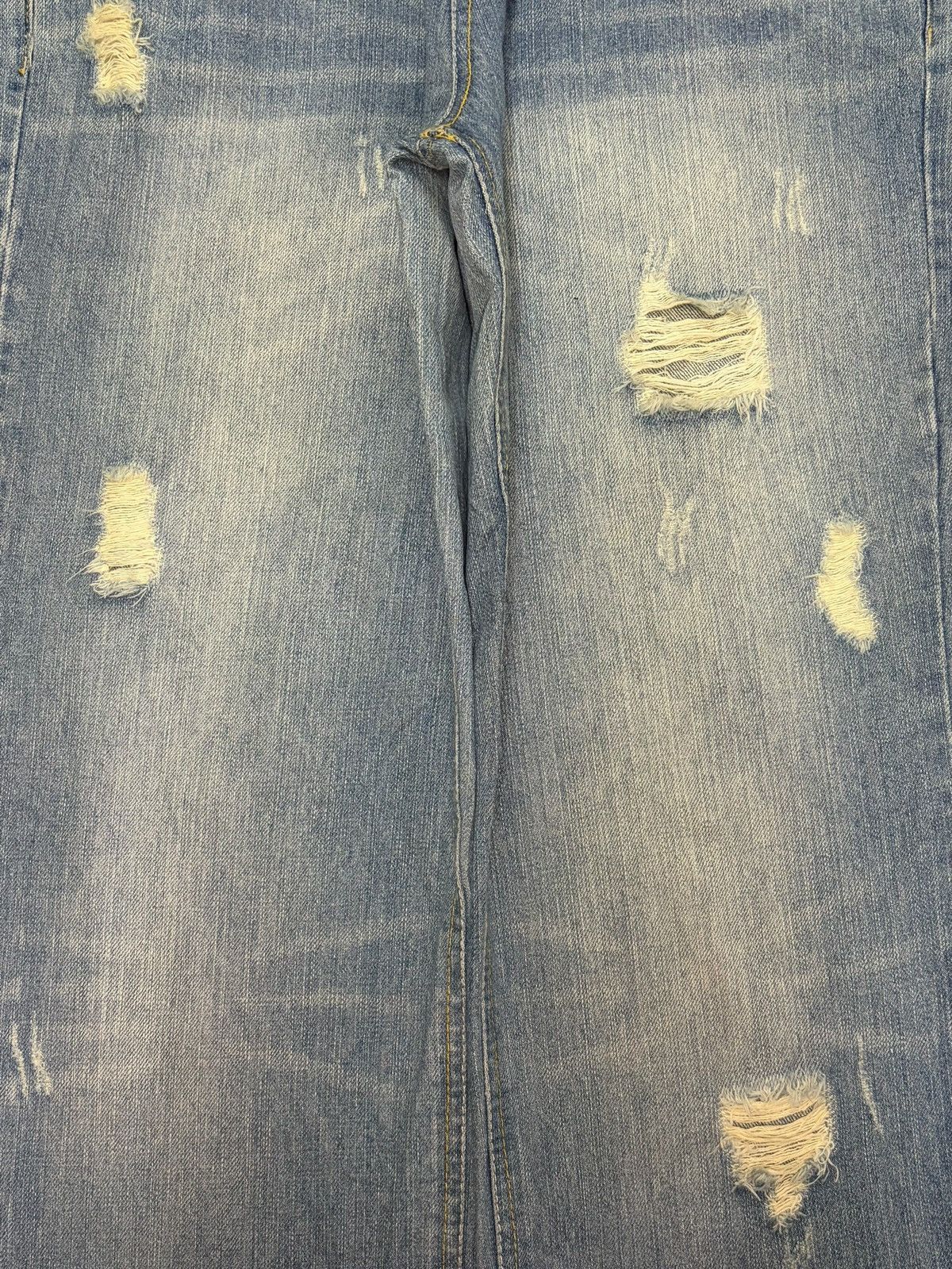 Diesel Vintage Japanese Brand Faded Wash Distress Loose Jeans Size 31" - 3 Thumbnail