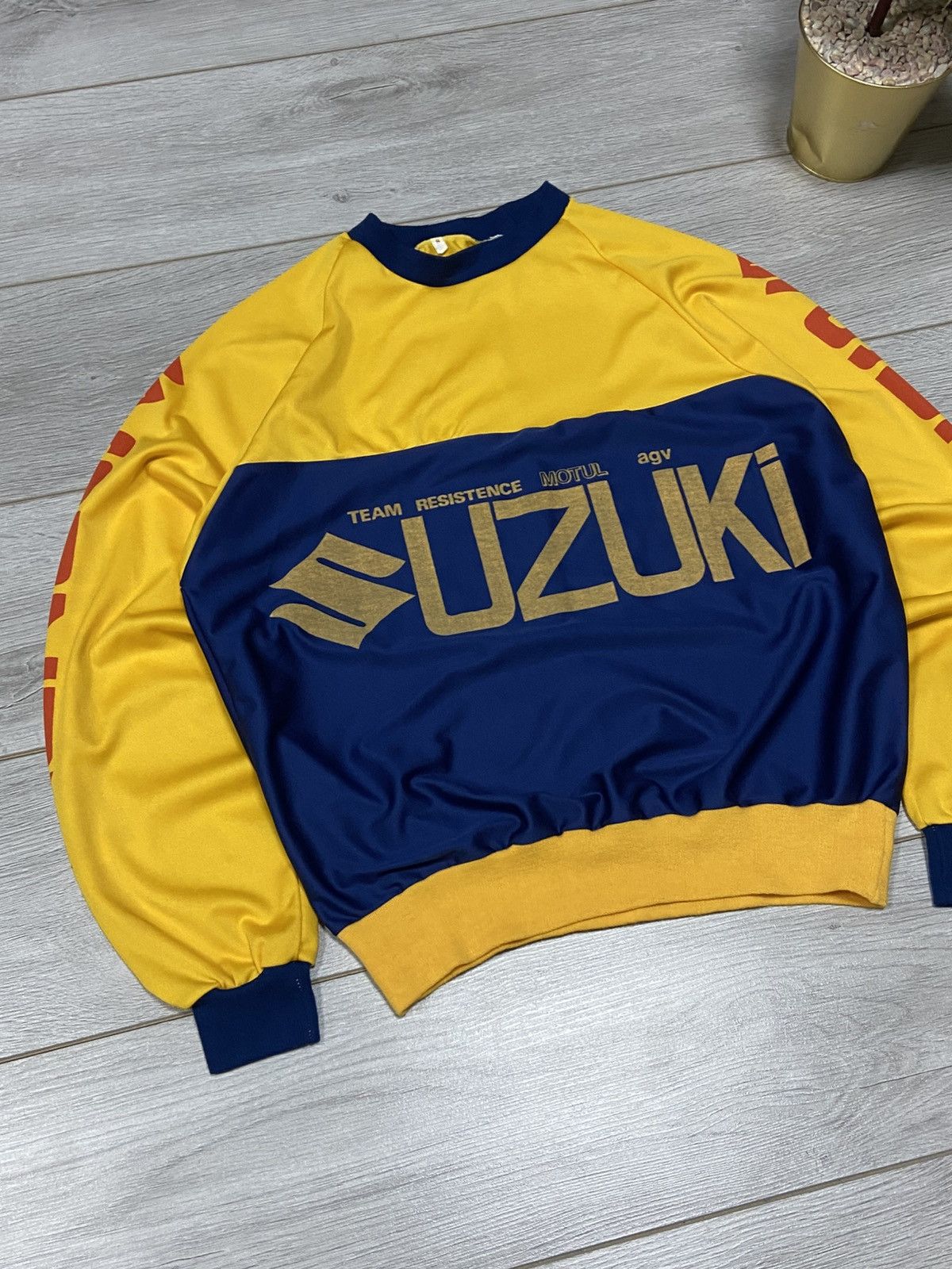 Other Suzuki vintage sweatshirt big logo spell out team resistance Size US S / EU 44-46 / 1 - 3 Thumbnail