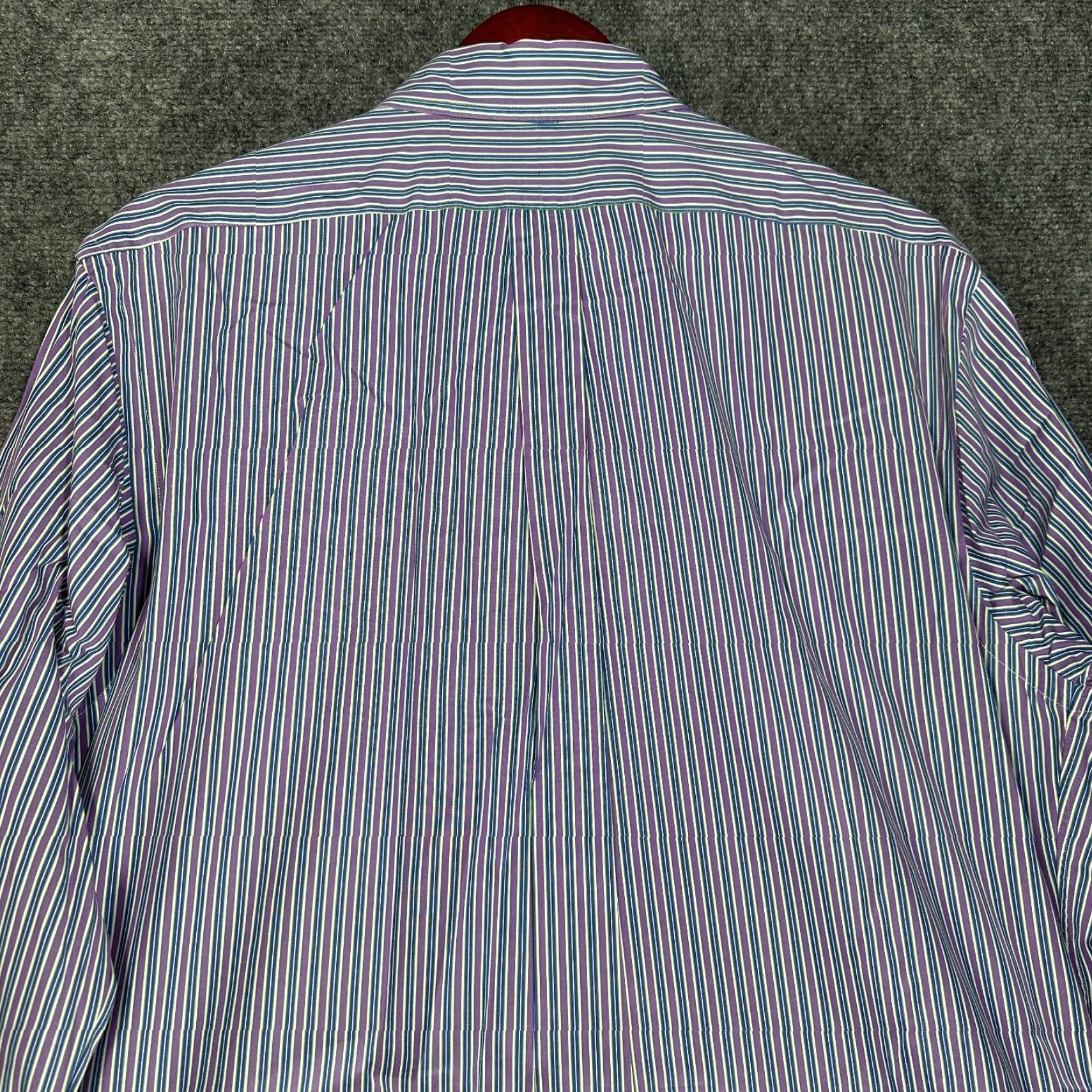 Ralph Lauren Ralph Lauren Shirt Mens 16.5 Custom Fit Button Down Purple Blue Stripe Cotton Size US XL / EU 56 / 4 - 8 Thumbnail