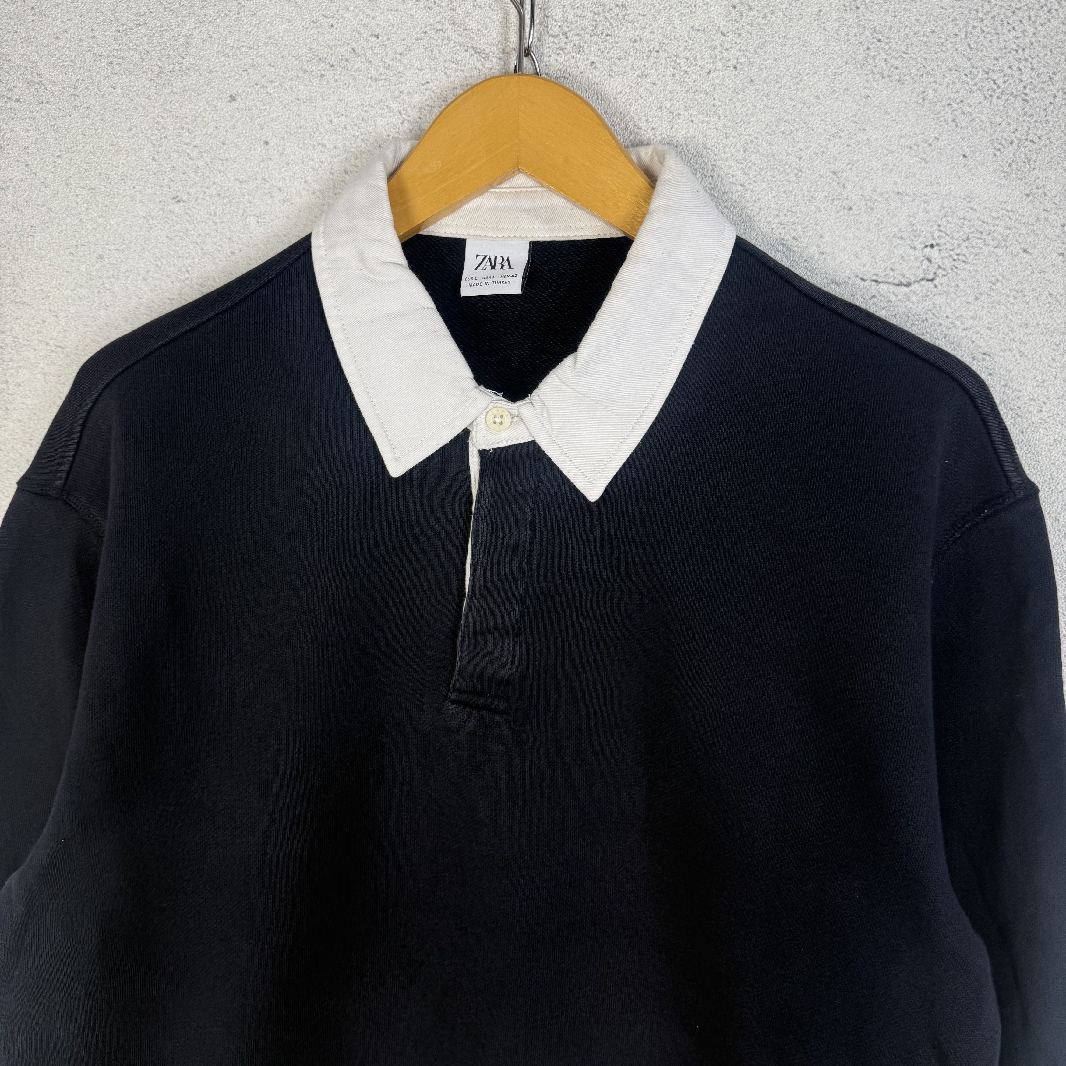 Zara Zara Collared Sweatshirt Crewneck Half Button Size US L / EU 52-54 / 3 - 2 Thumbnail