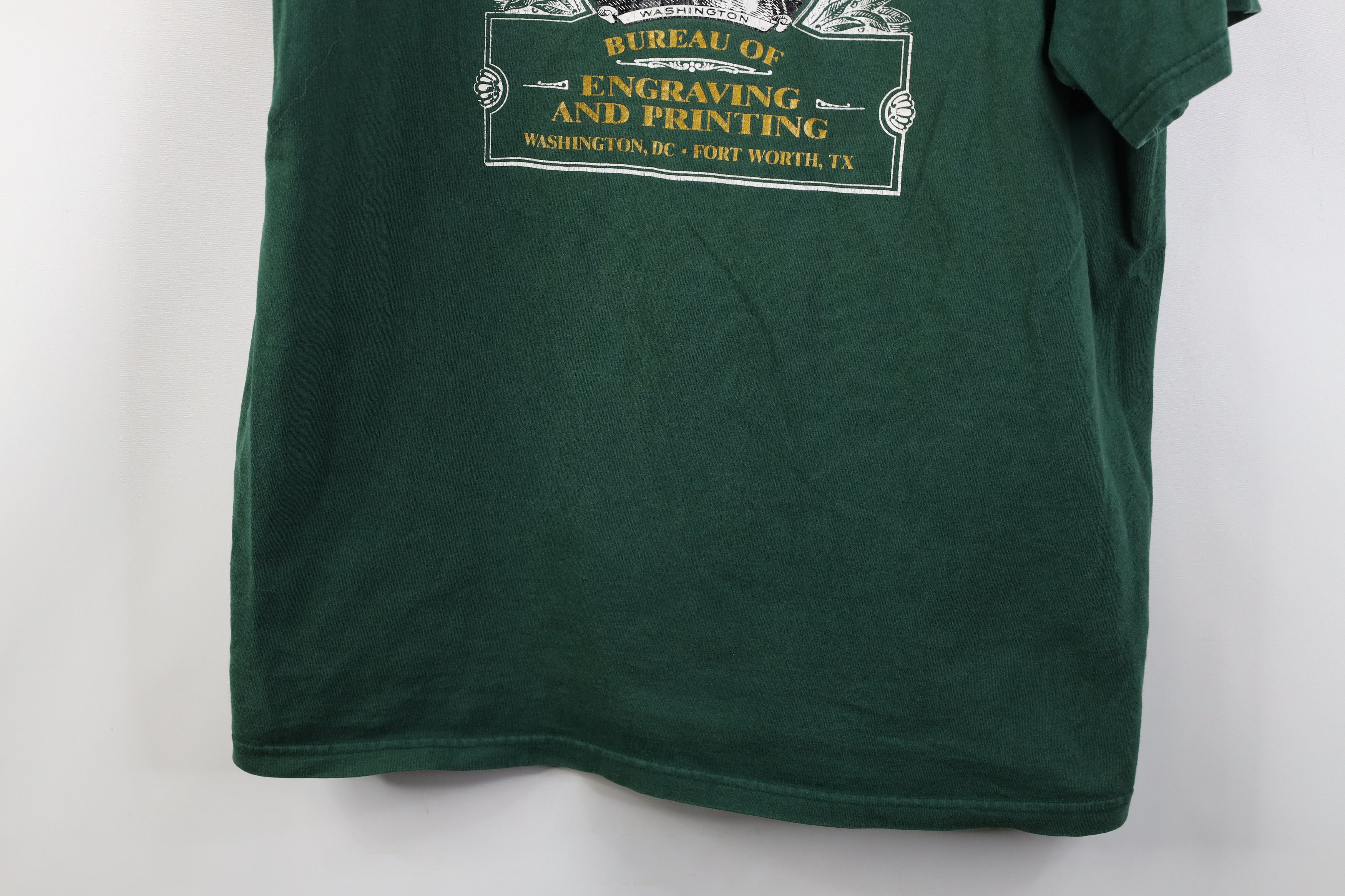Vintage Vintage 90s Engraving The Buck Starts Here Money T-Shirt Size US XL / EU 56 / 4 - 3 Thumbnail