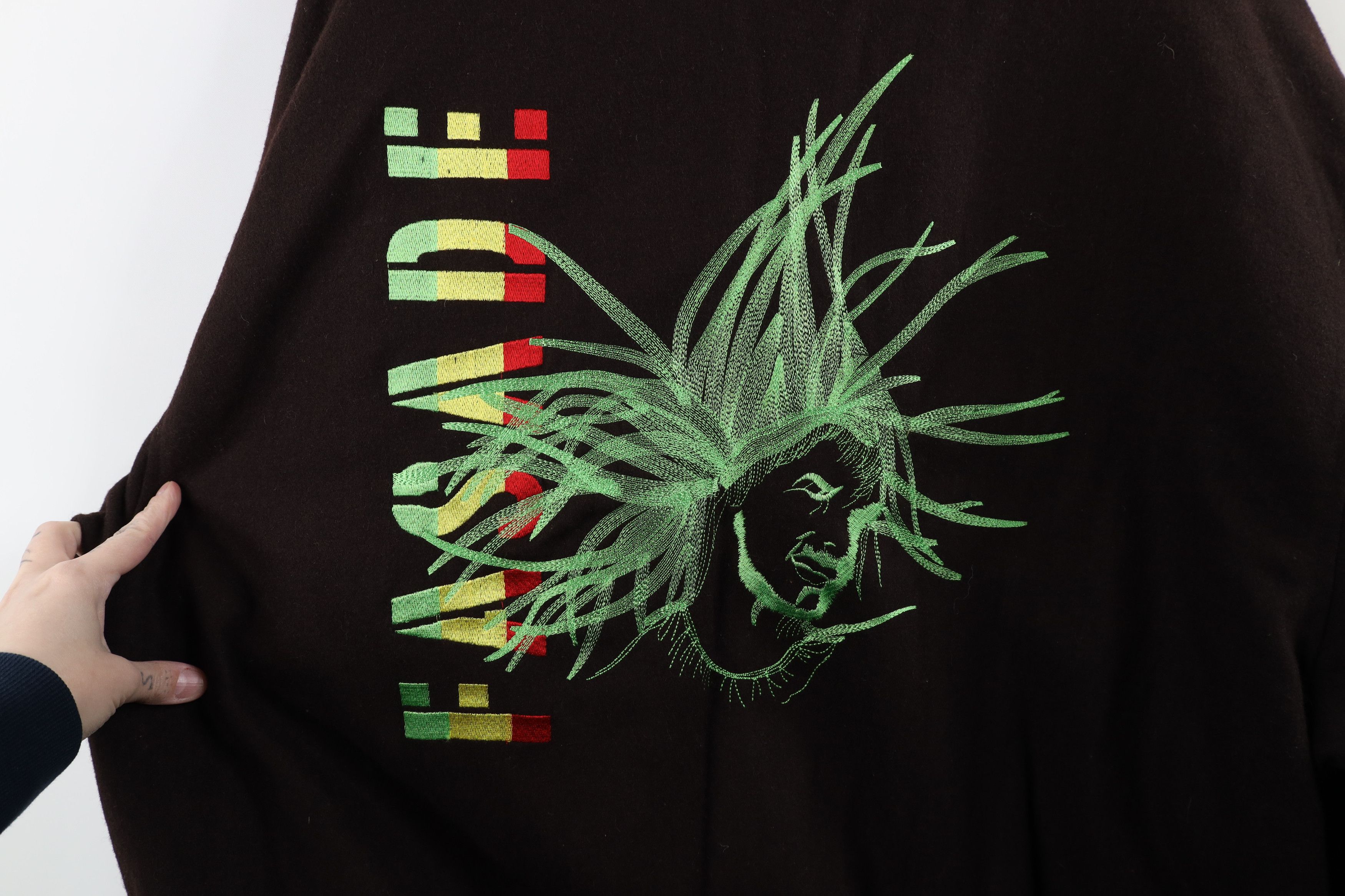 Vintage Vintage 90s Y2K Streetwear Rastafarian Jamaica Jacket Size US XXL / EU 58 / 5 - 10 Thumbnail