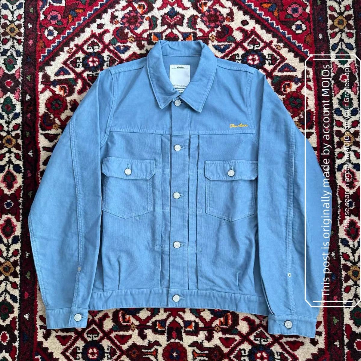 Visvim Sz 2 Visvim 17AW 101 Jumbo Blue Jacket mo.jos1517 Size US M / EU 48-50 / 2 - 1 Thumbnail