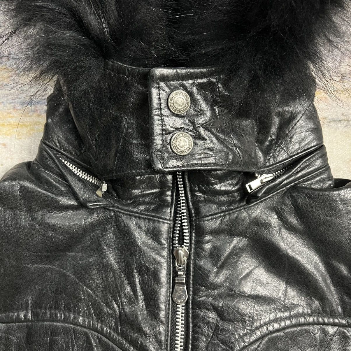 Tornado Mart 2000s Tornado Mart - Vkei Style Fur Hoodie Leather Jacket Size US M / EU 48-50 / 2 - 8 Thumbnail