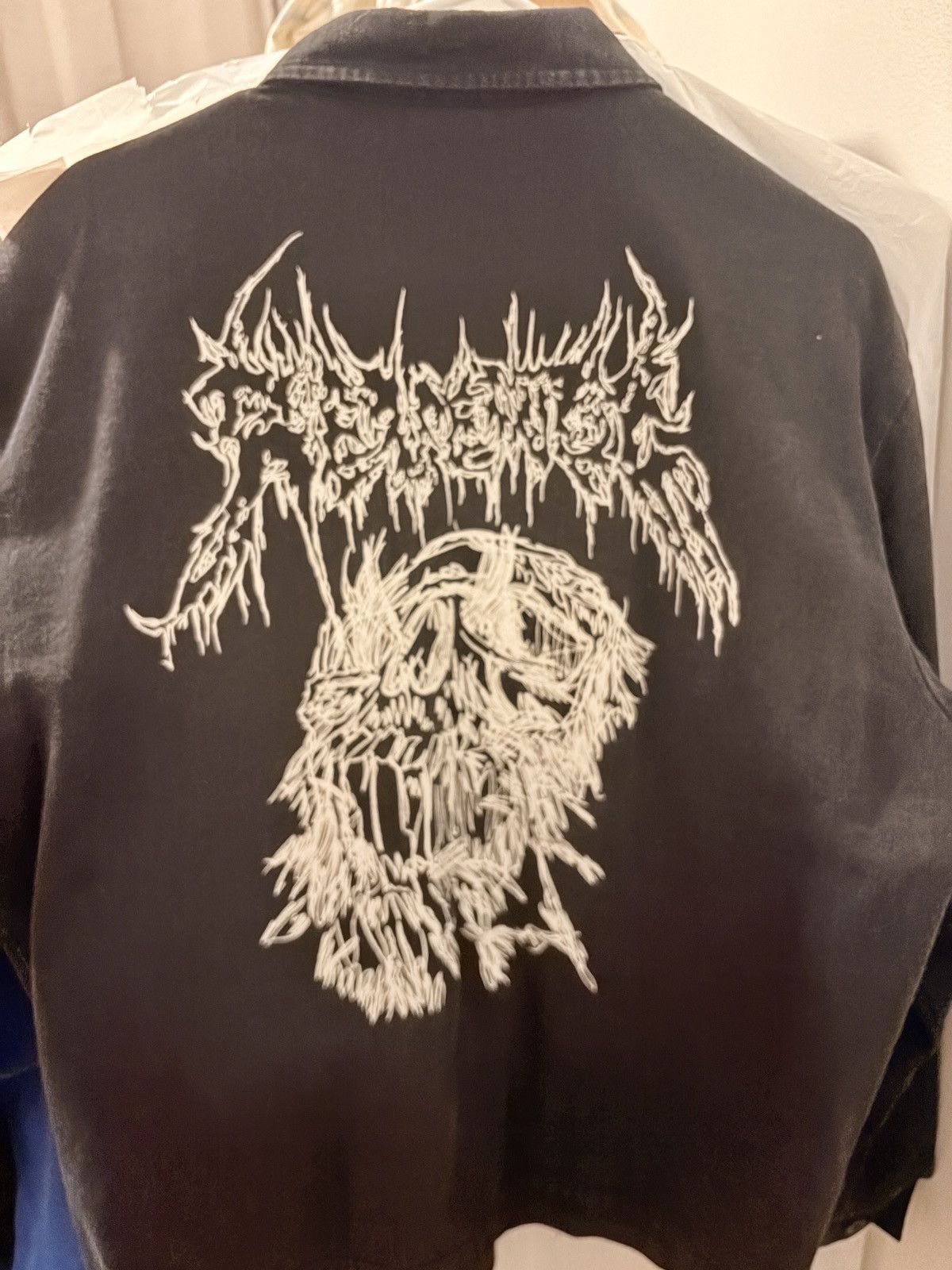 Revenge Revenge Skull Embroidery Jacket Size US XL / EU 56 / 4 - 3 Thumbnail