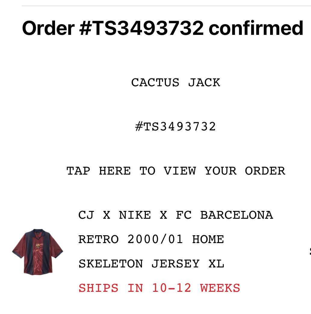 Nike × Travis Scott Travis Scott x Nike x FC Barcelona Retro Jersey (XL) - BNIB Size US XL / EU 56 / 4 - 6 Thumbnail