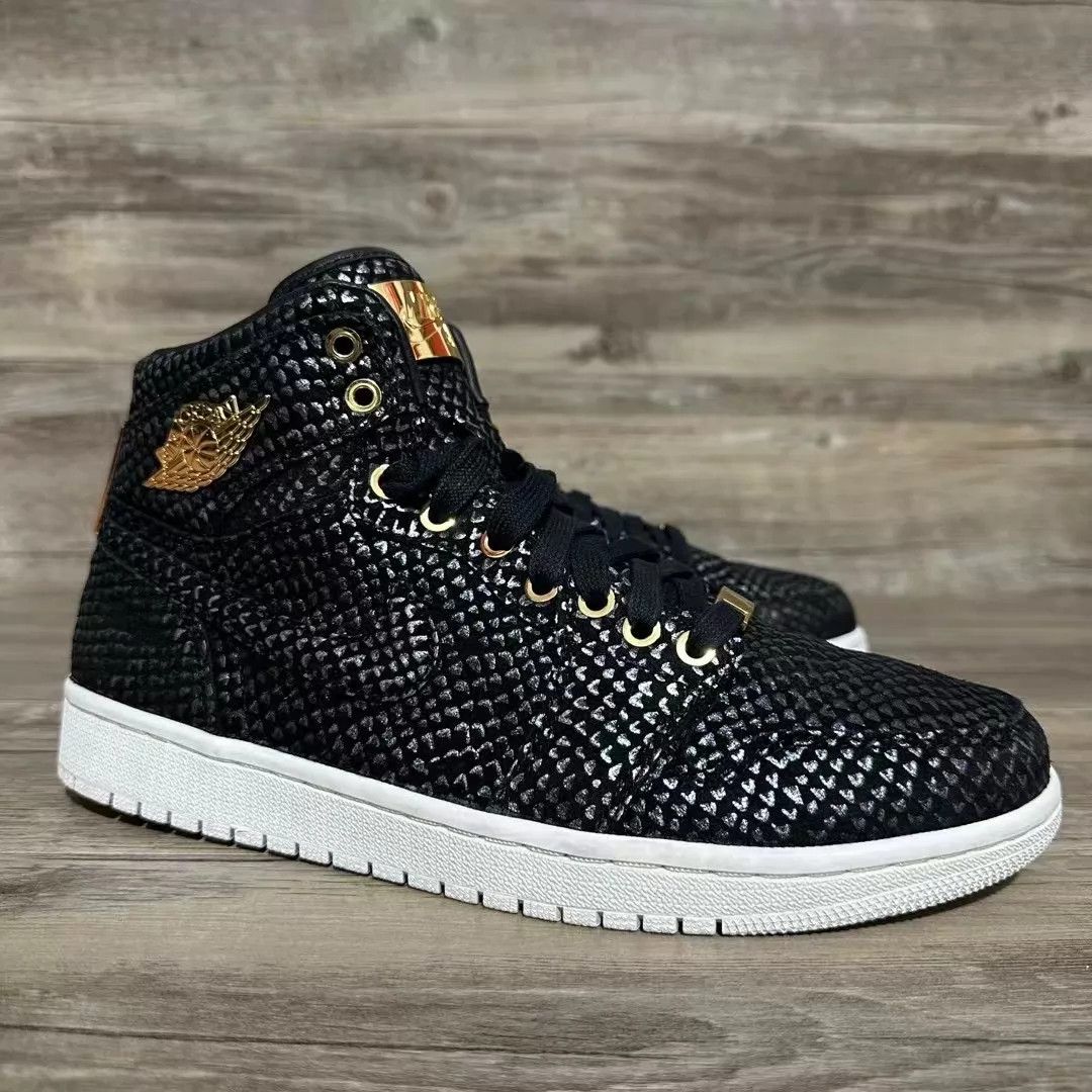 Nike Air Jordan 1 Pinnacle Black & Gold 43 Size US 10 / EU 43 - 2 Thumbnail