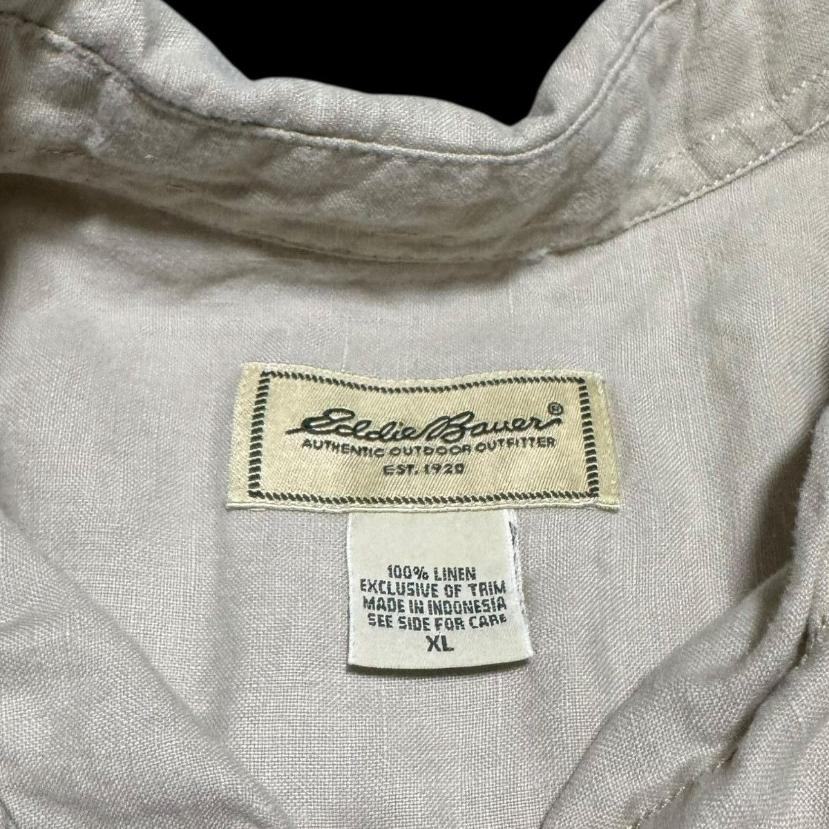 Eddie Bauer Eddie Bauer Linen Short Sleeve Casual Button Up Shirt XL Size US XL / EU 56 / 4 - 4 Thumbnail